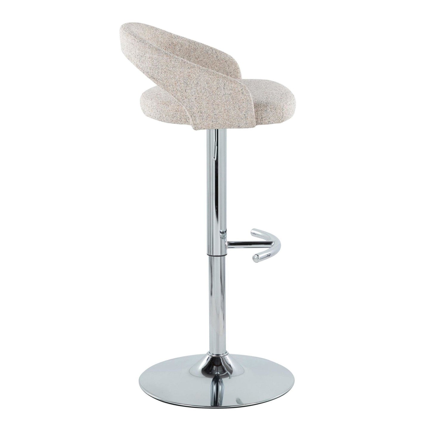 Majestic Office Furniture Upholstered Adjustable Barstool