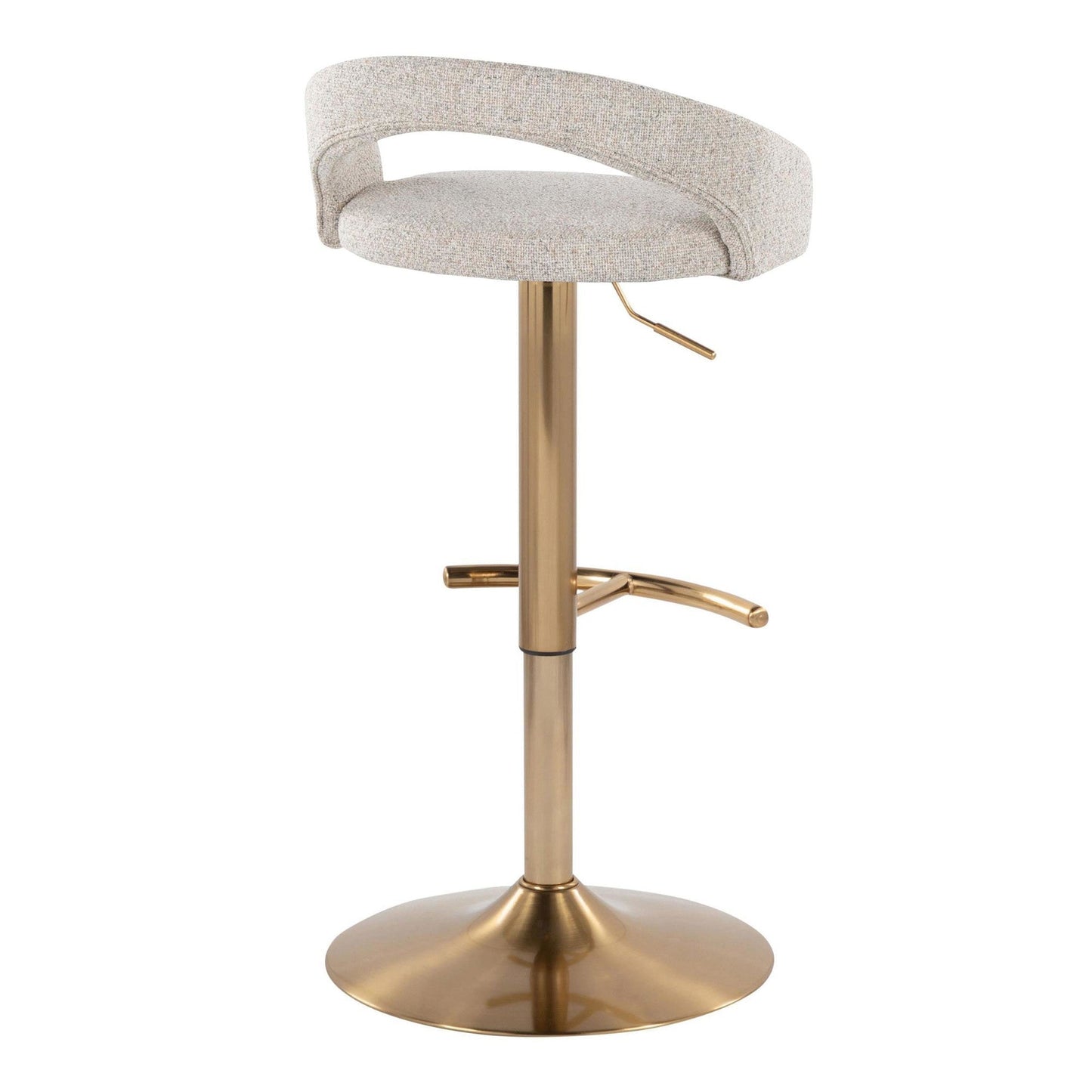 Majestic Office Furniture Upholstered Adjustable Barstool - Set of 2