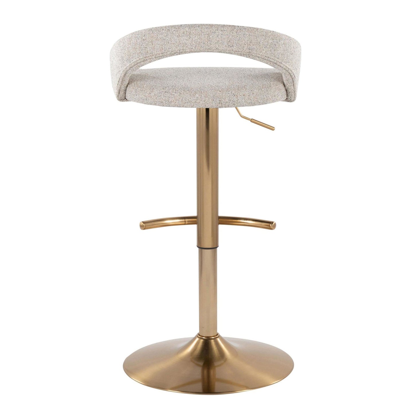 Majestic Office Furniture Upholstered Adjustable Barstool - Set of 2