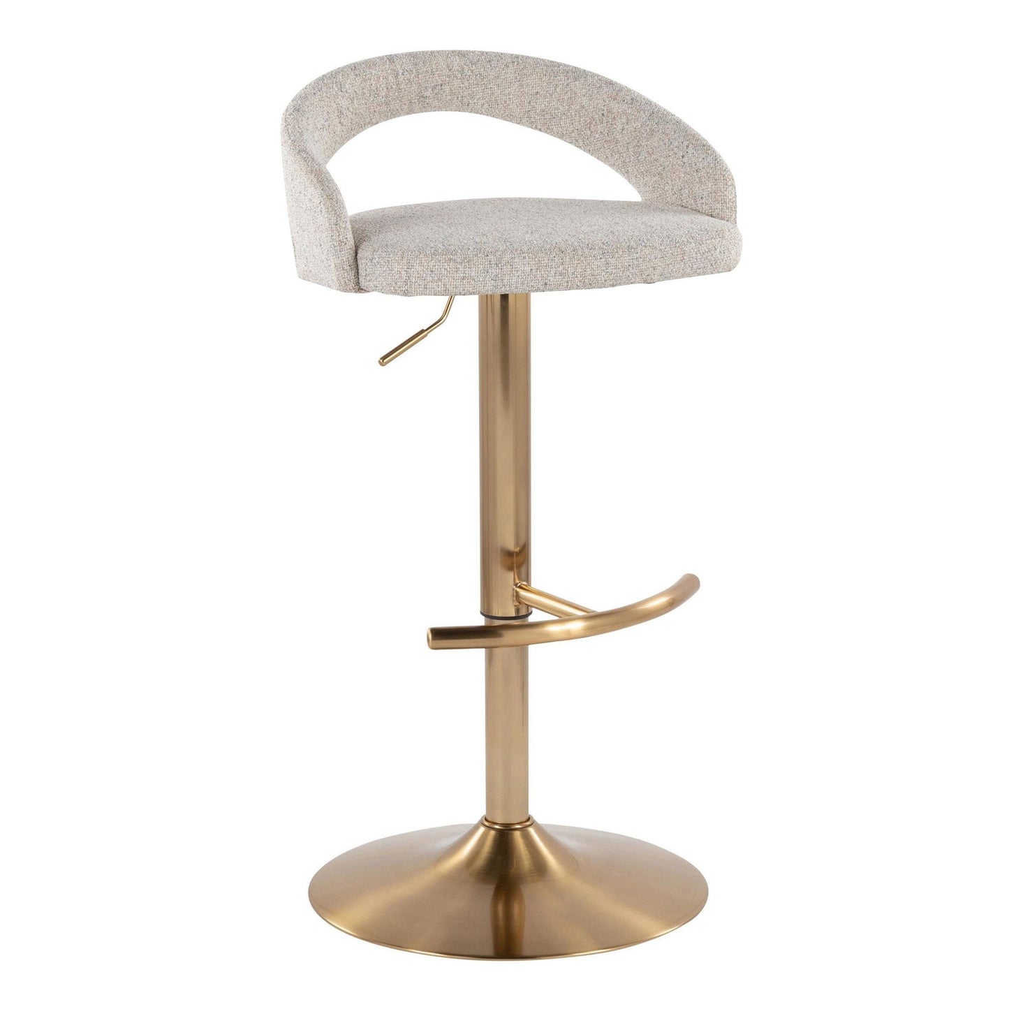 Majestic Office Furniture Upholstered Adjustable Barstool - Set of 2