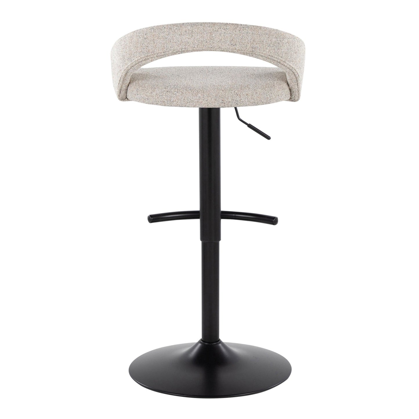 Majestic Office Furniture Upholstered Adjustable Barstool - Set of 2