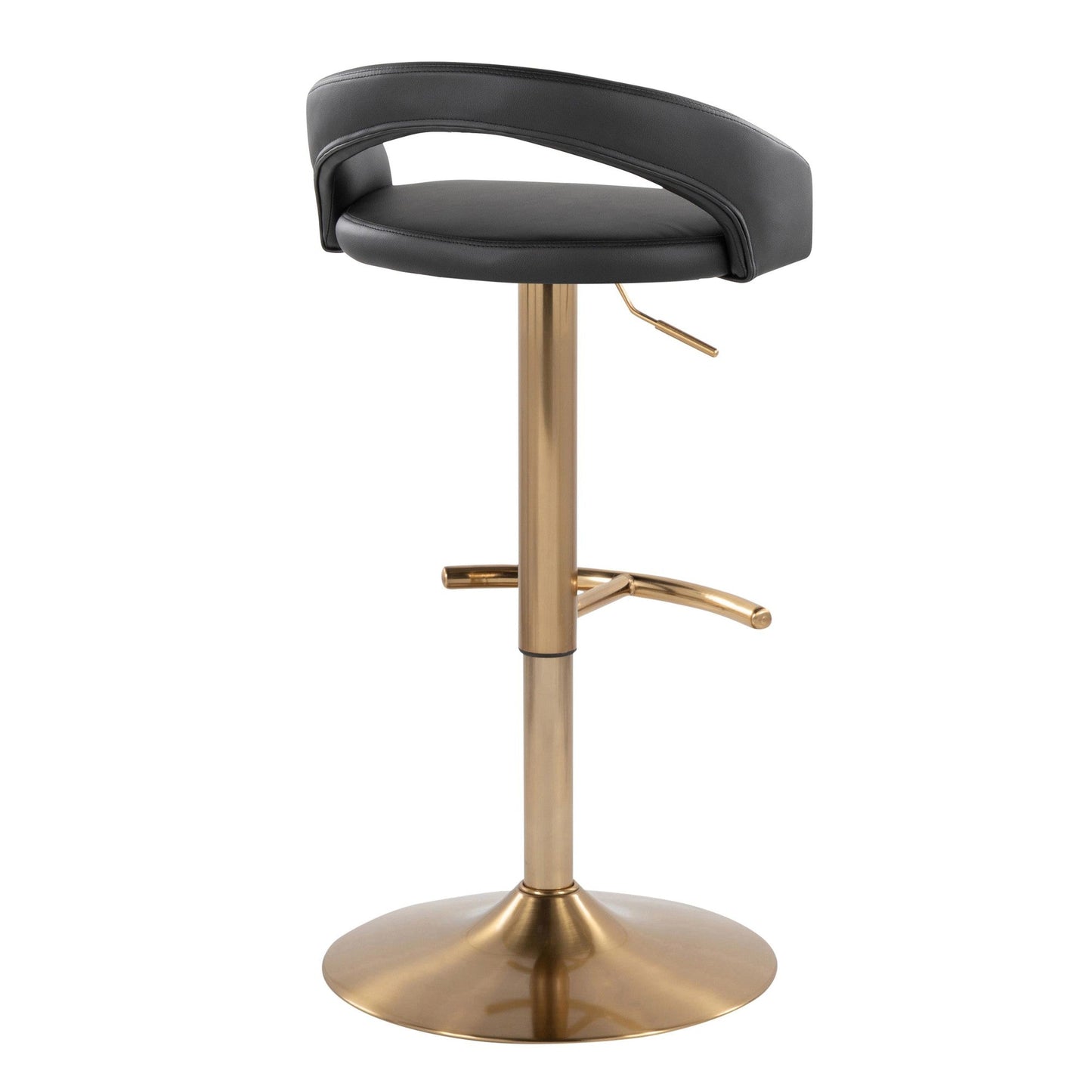 Majestic Office Furniture Upholstered Adjustable Barstool - Set of 2