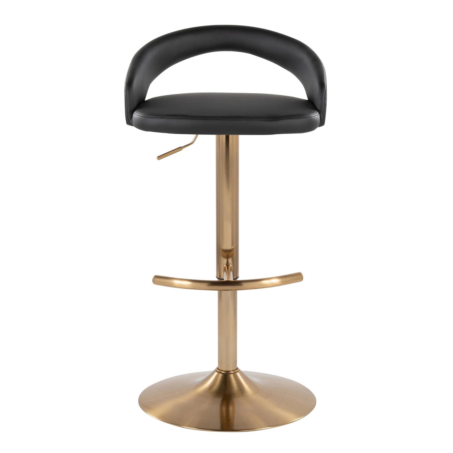 Majestic Office Furniture Upholstered Adjustable Barstool - Set of 2