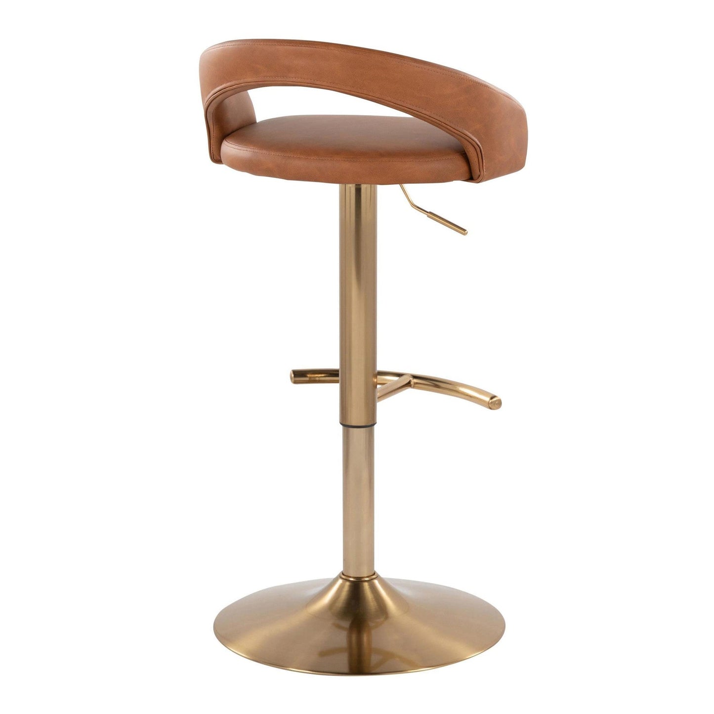Majestic Office Furniture Upholstered Adjustable Barstool - Set of 2