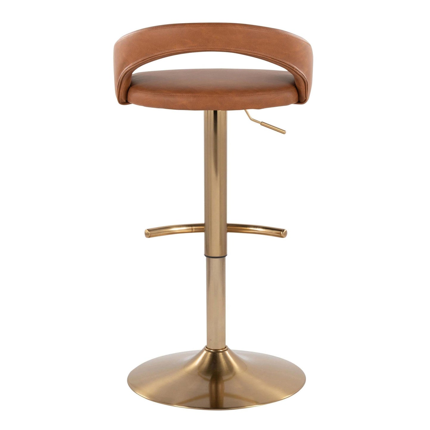 Majestic Office Furniture Upholstered Adjustable Barstool - Set of 2