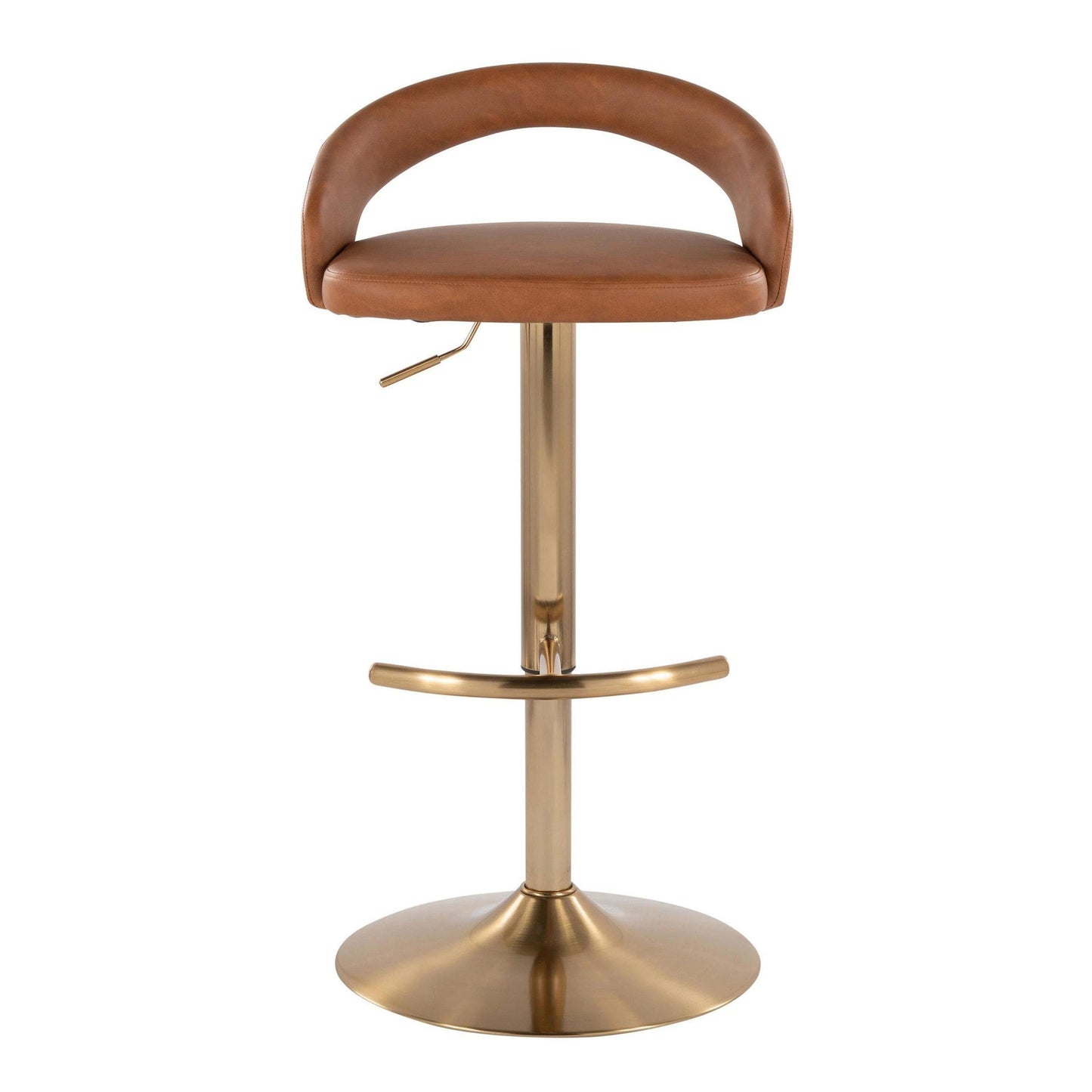 Majestic Office Furniture Upholstered Adjustable Barstool - Set of 2
