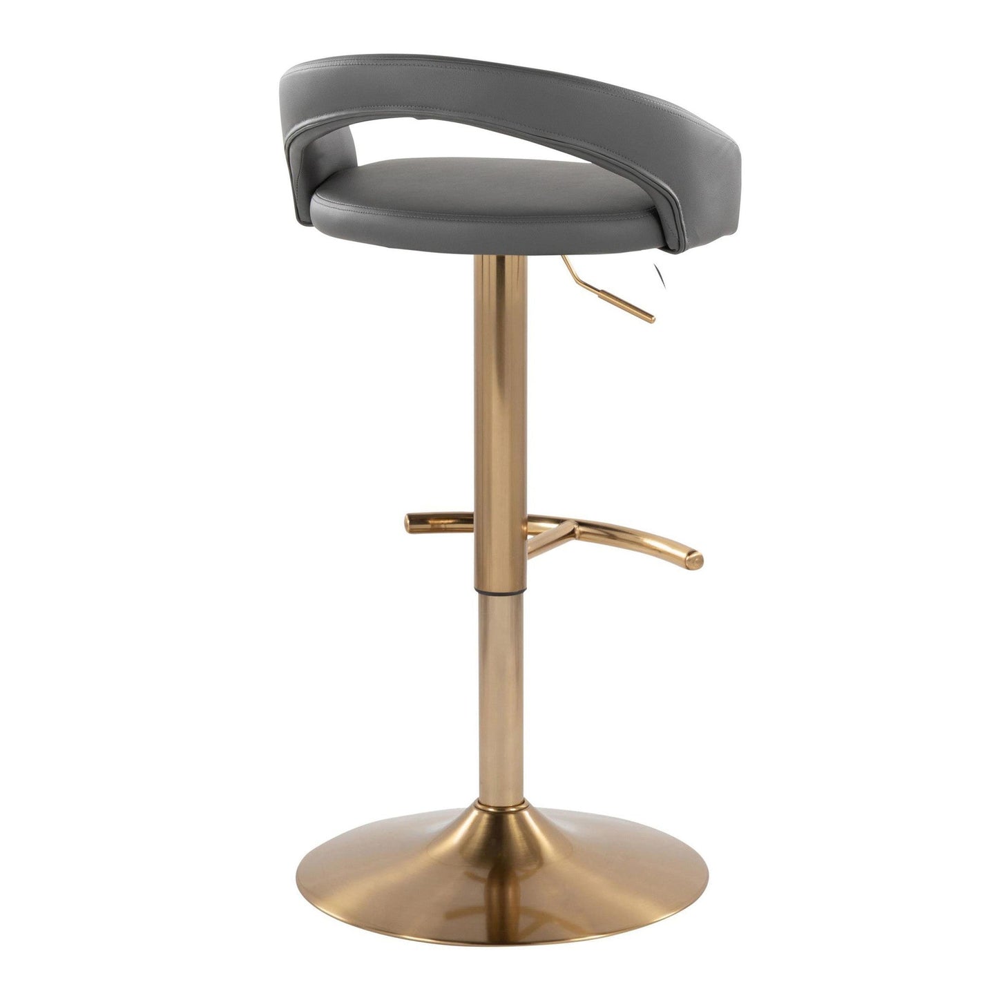Majestic Office Furniture Upholstered Adjustable Barstool - Set of 2