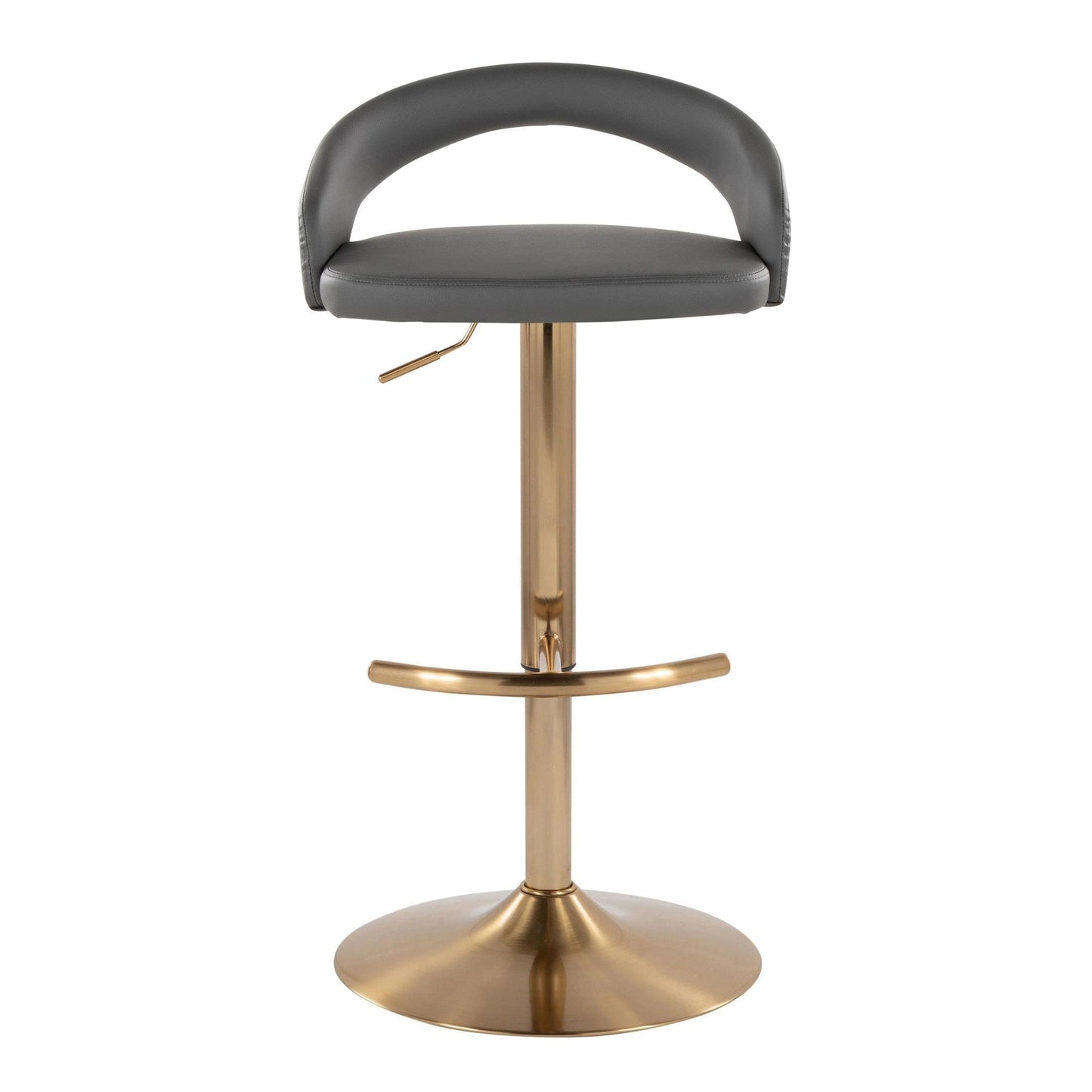 Majestic Office Furniture Upholstered Adjustable Barstool - Set of 2