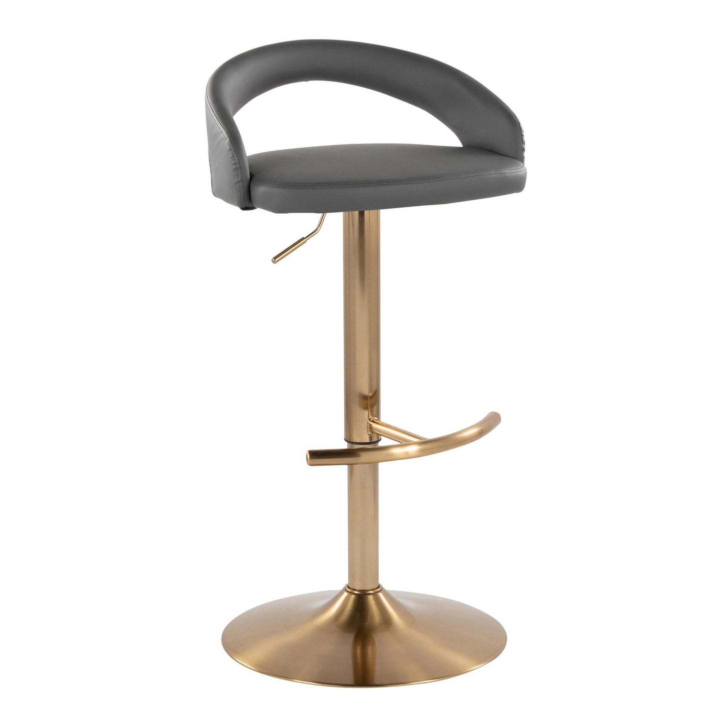 Majestic Office Furniture Upholstered Adjustable Barstool - Set of 2