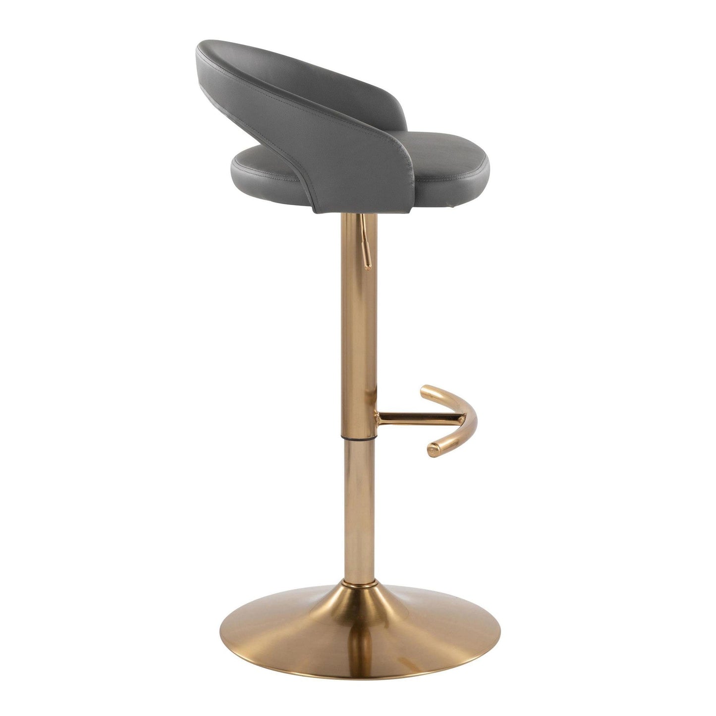 Majestic Office Furniture Upholstered Adjustable Barstool - Set of 2