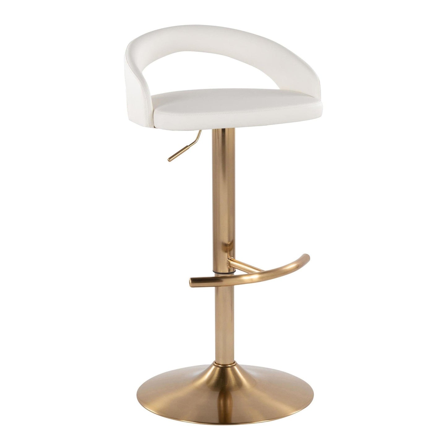 Majestic Office Furniture Upholstered Adjustable Barstool - Set of 2