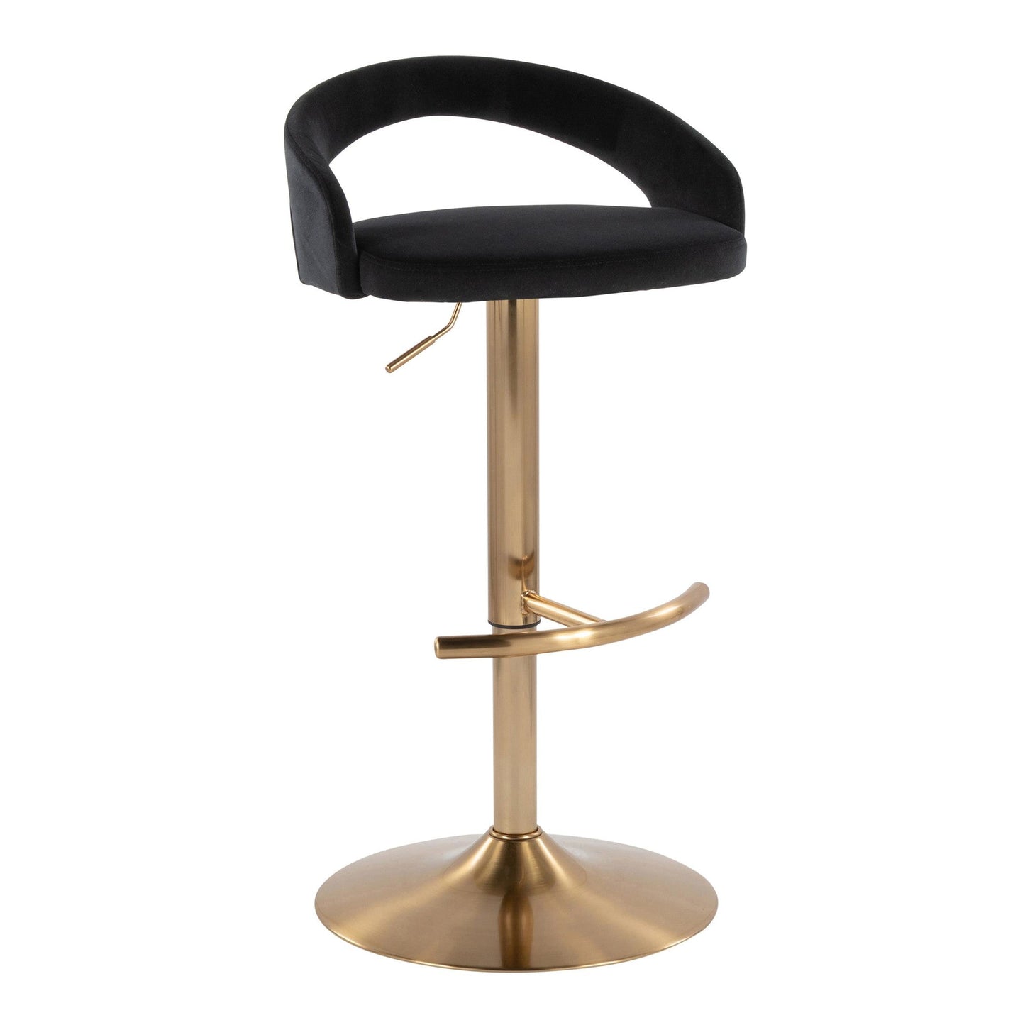 Majestic Office Furniture Upholstered Adjustable Barstool - Set of 2
