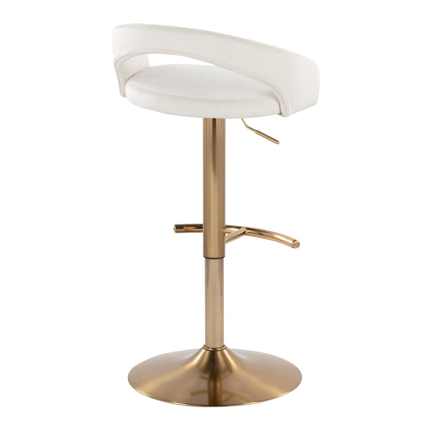 Majestic Office Furniture Upholstered Adjustable Barstool - Set of 2