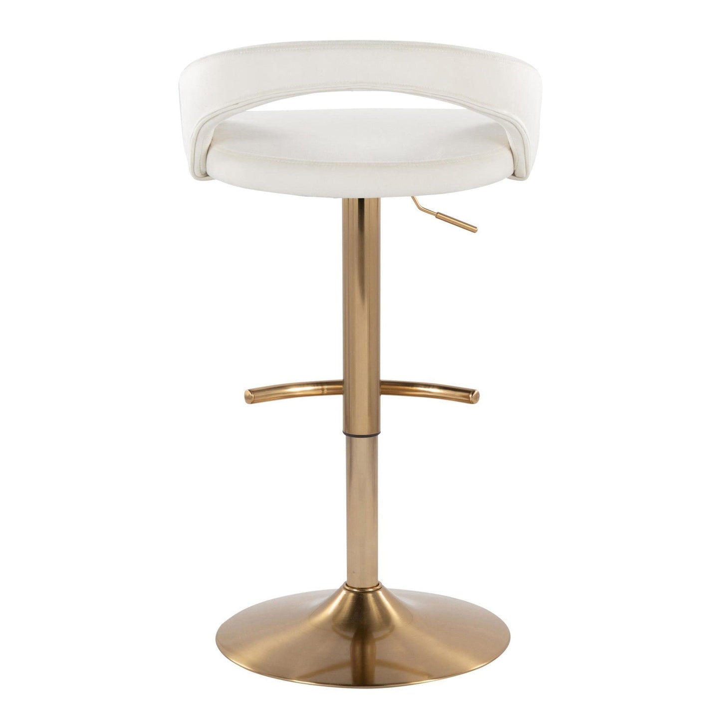 Majestic Office Furniture Upholstered Adjustable Barstool - Set of 2