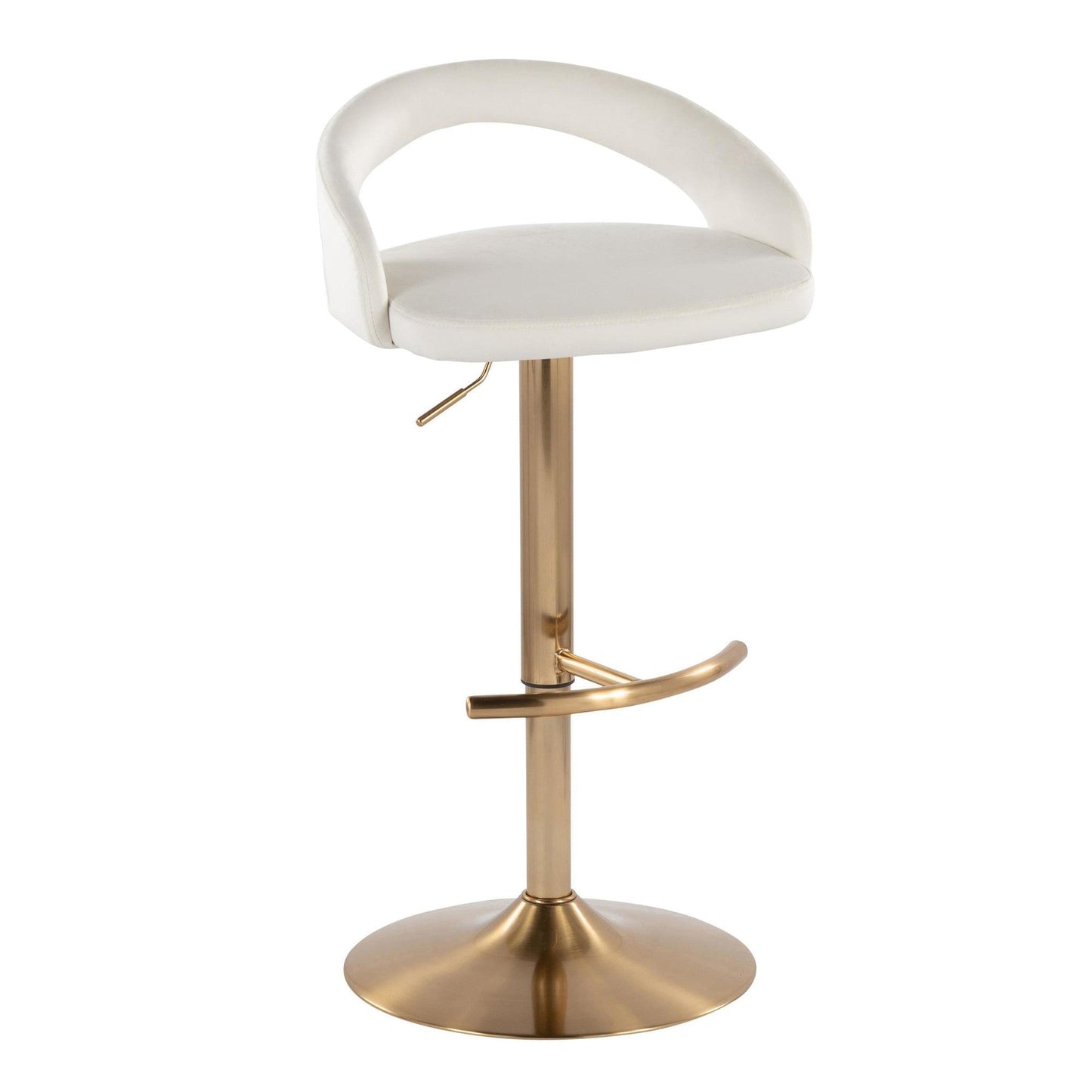Majestic Office Furniture Upholstered Adjustable Barstool - Set of 2