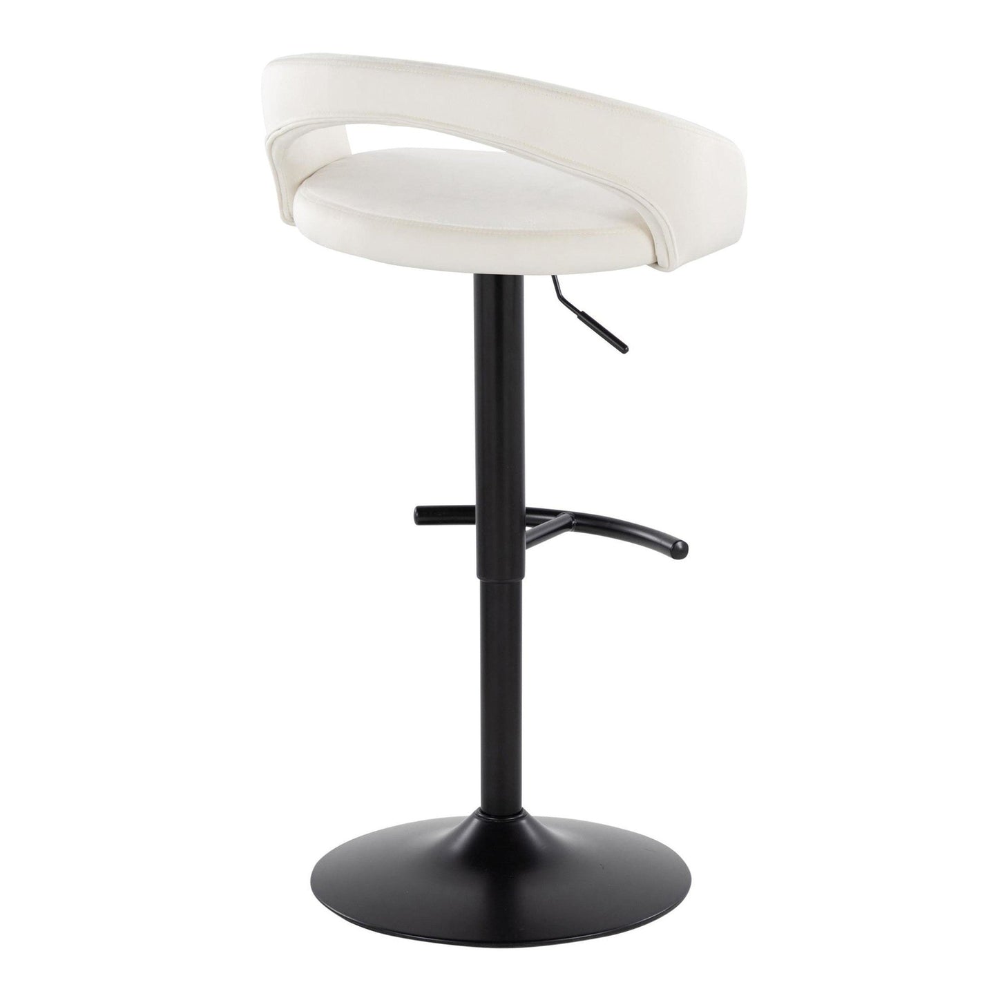 Majestic Office Furniture Upholstered Adjustable Barstool - Set of 2