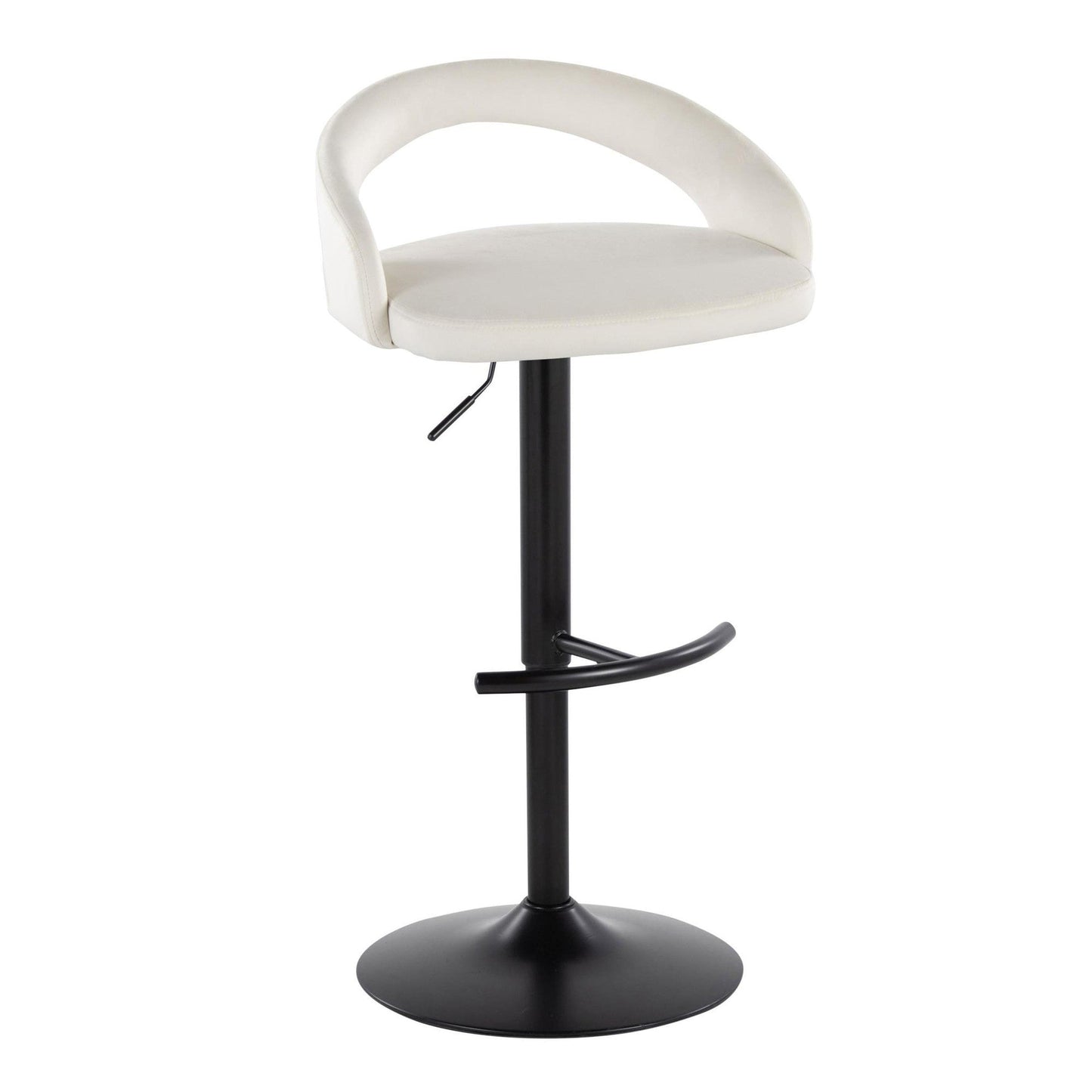Majestic Office Furniture Upholstered Adjustable Barstool - Set of 2