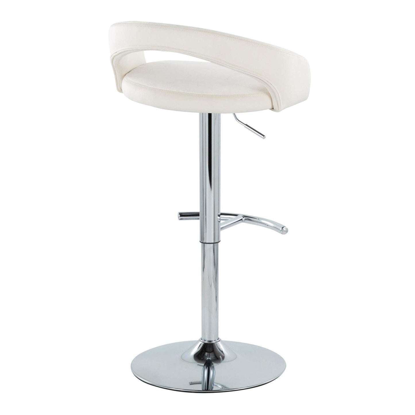 Majestic Office Furniture Upholstered Adjustable Barstool - Set of 2