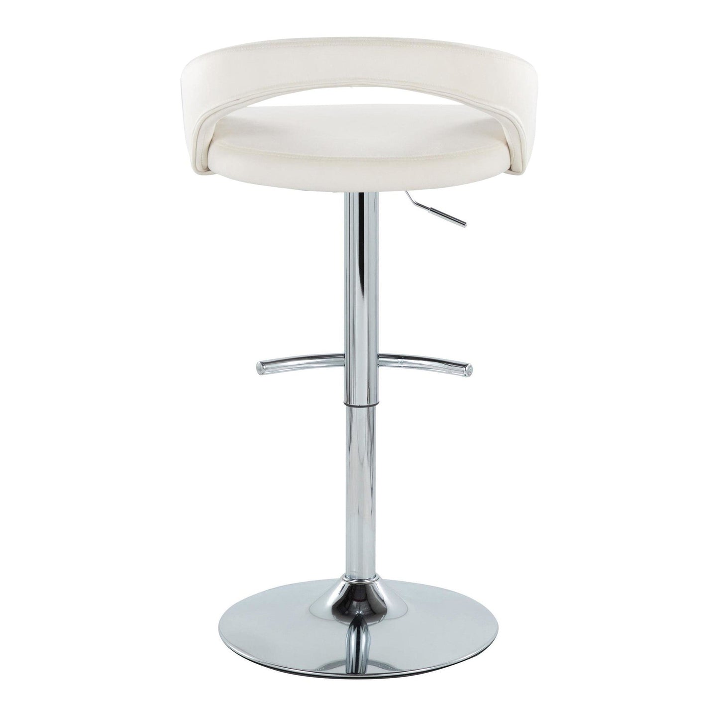 Majestic Office Furniture Upholstered Adjustable Barstool - Set of 2