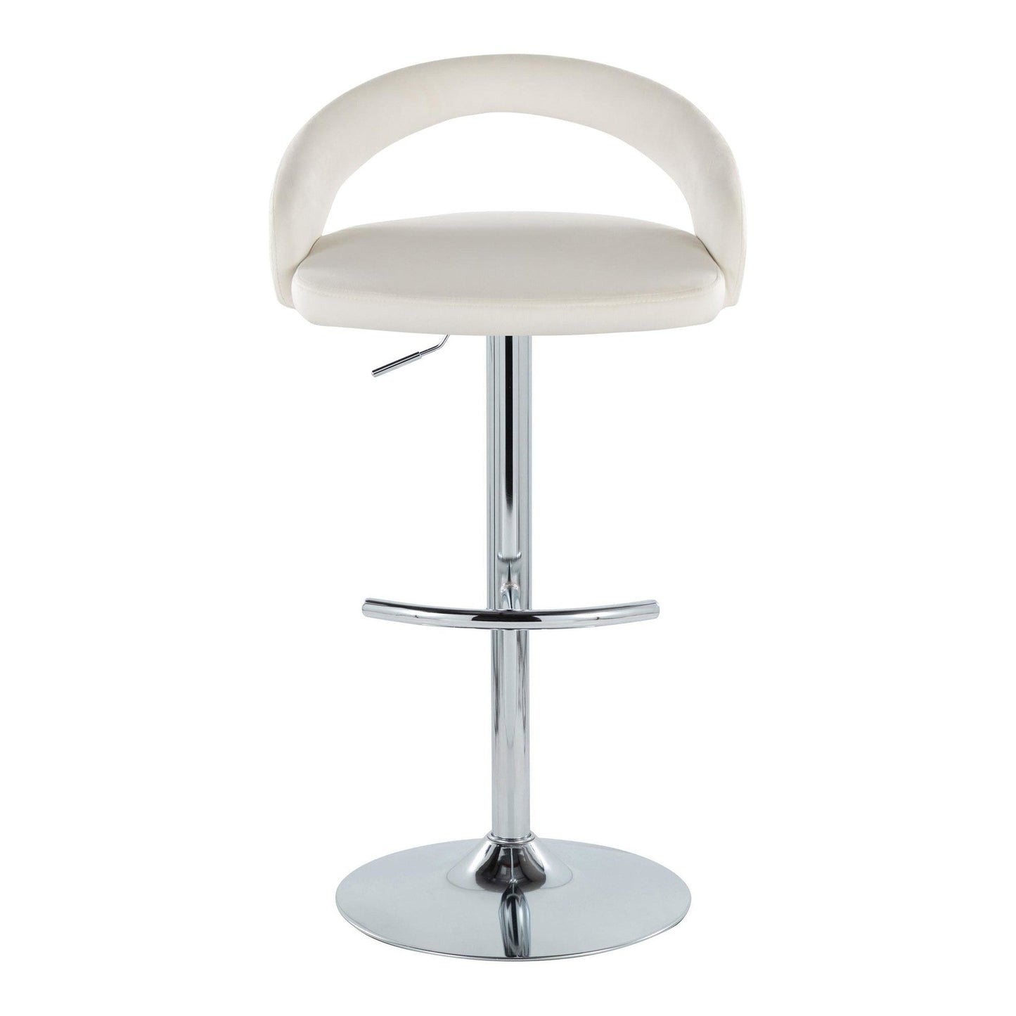 Majestic Office Furniture Upholstered Adjustable Barstool - Set of 2