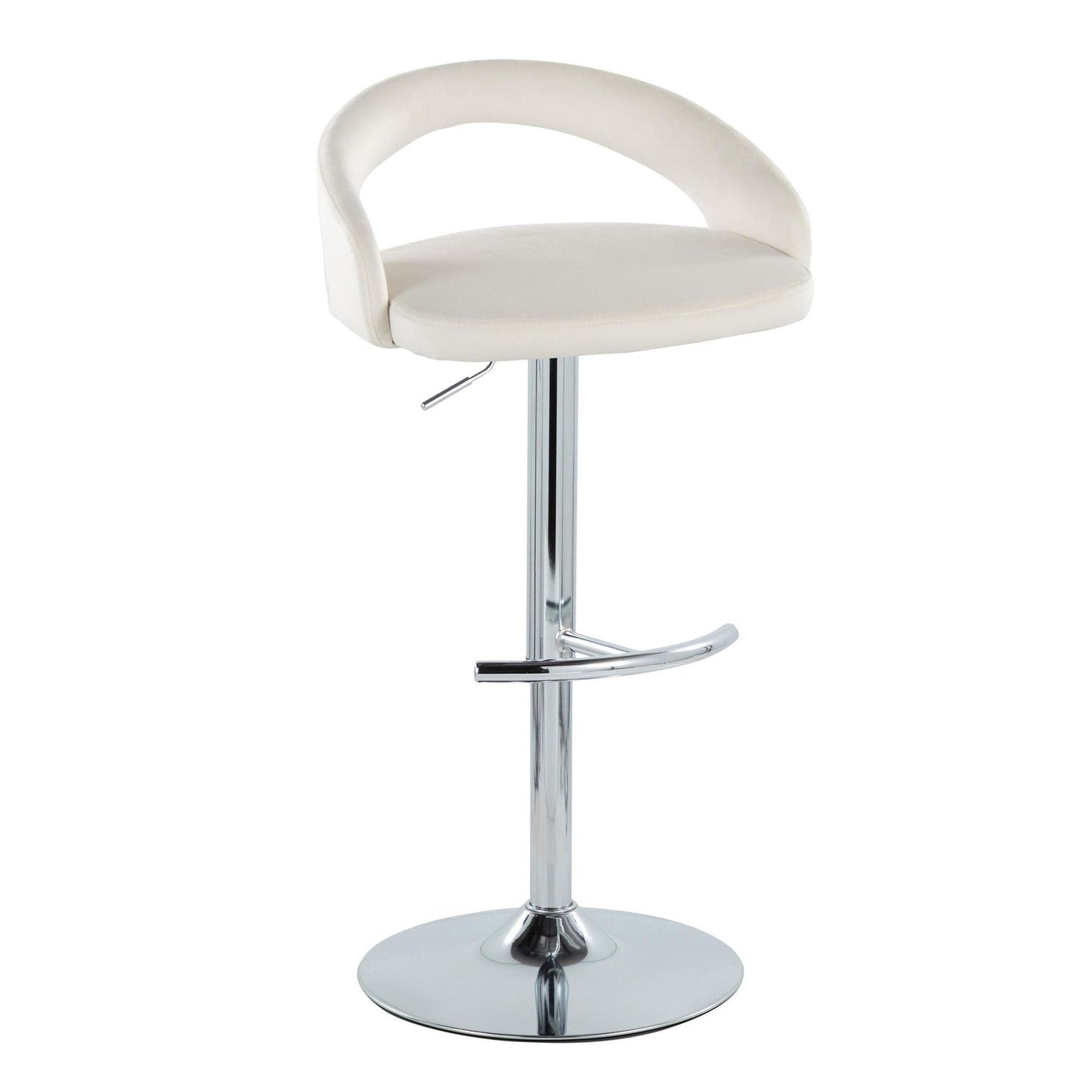 Majestic Office Furniture Upholstered Adjustable Barstool - Set of 2