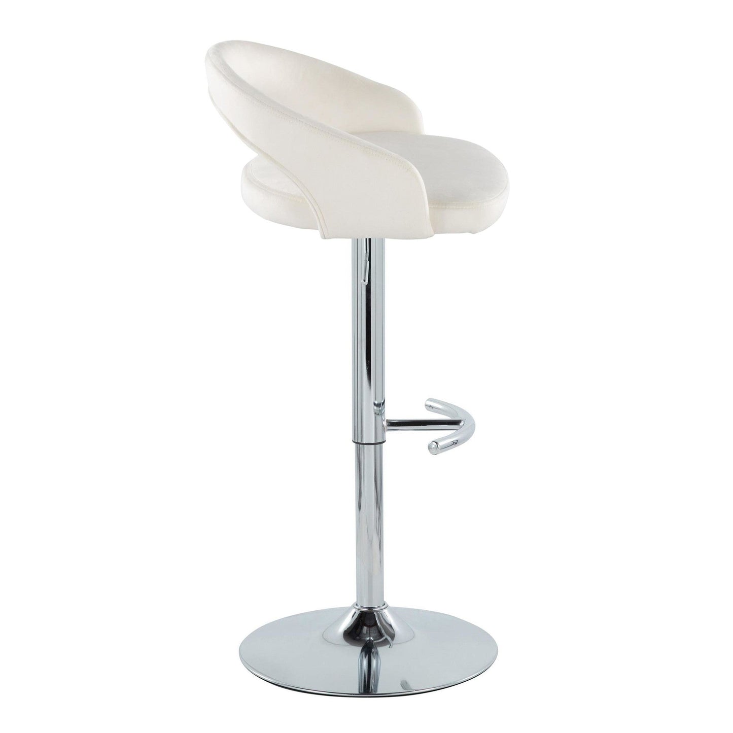 Majestic Office Furniture Upholstered Adjustable Barstool - Set of 2