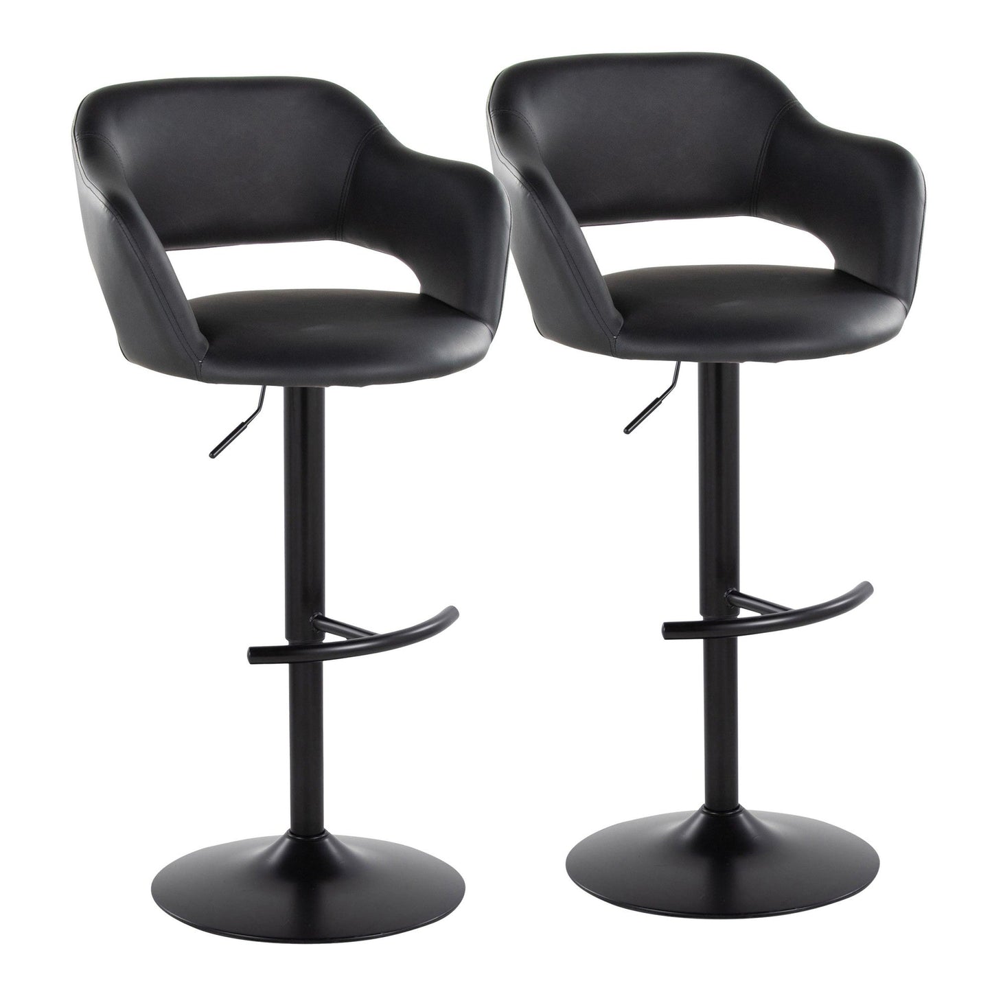 Majestic Office Furniture Adjustable Barstool - Set of 2
