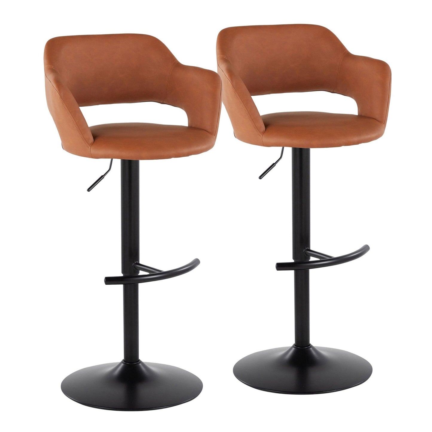 Majestic Office Furniture Adjustable Barstool - Set of 2