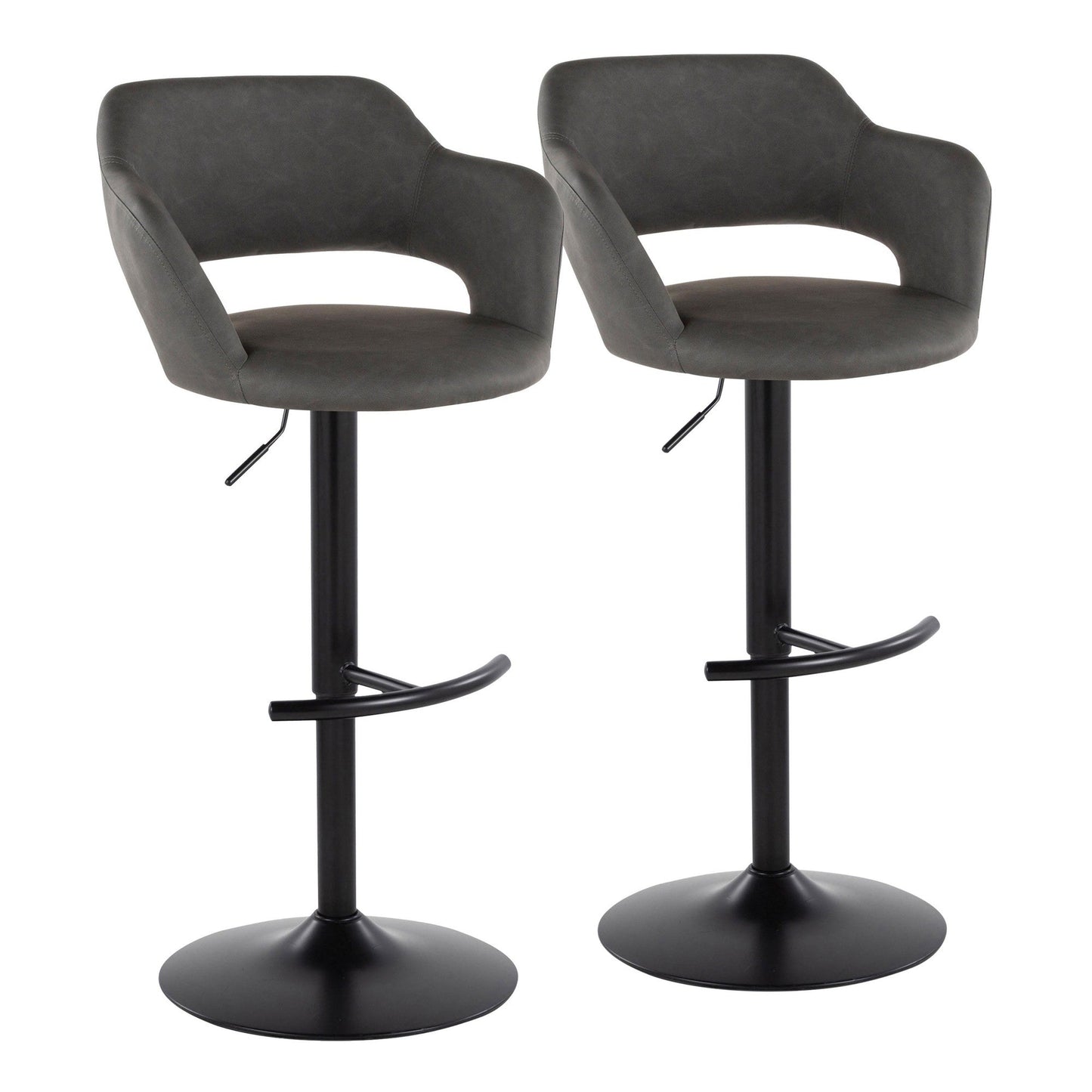 Majestic Office Furniture Adjustable Barstool - Set of 2