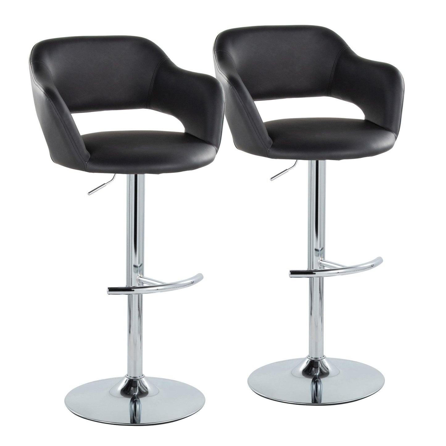 Majestic Office Furniture Adjustable Barstool - Set of 2
