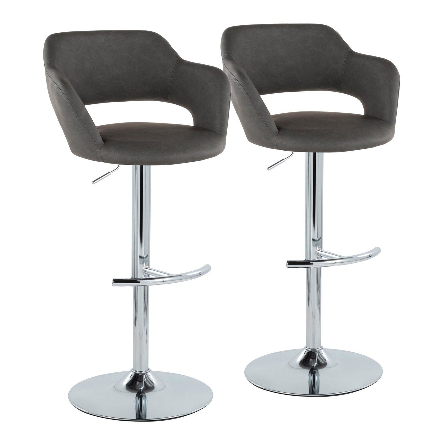 Majestic Office Furniture Adjustable Barstool - Set of 2
