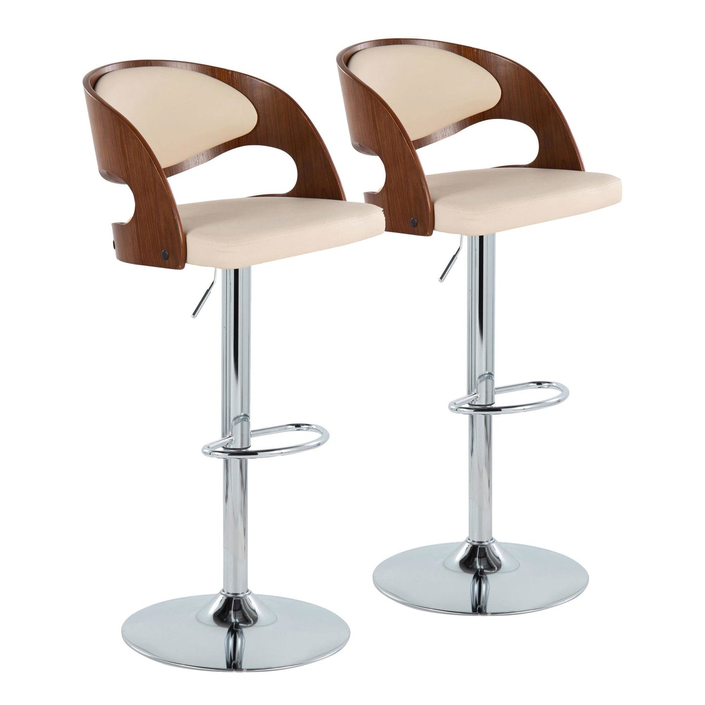 Majestic Office Furniture Adjustable Barstool - Set of 2