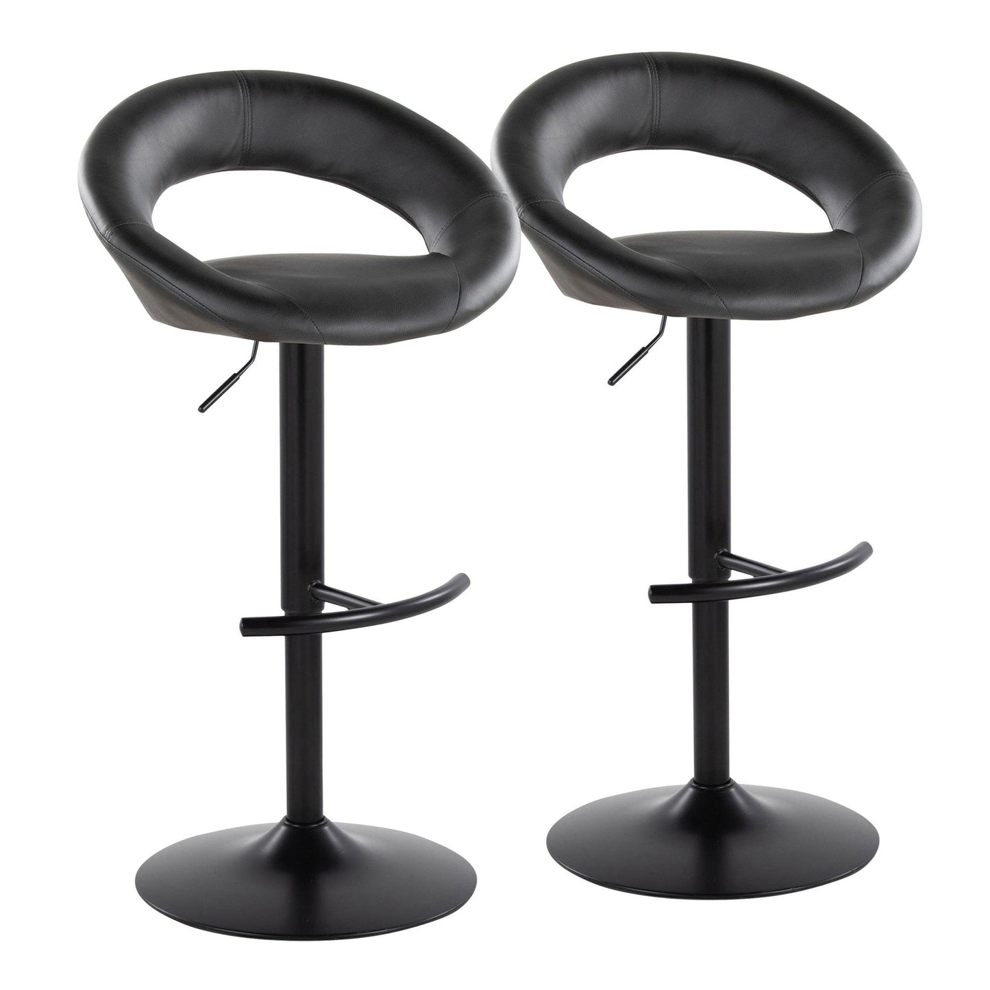 Lumisource Posh Adjustable Barstool - Set of 2