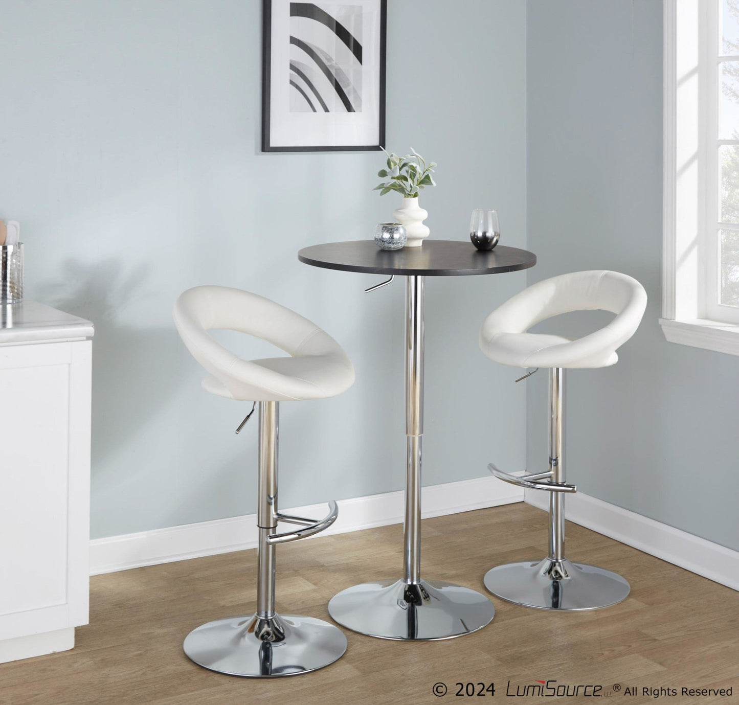 Lumisource Posh Adjustable Barstool - Set of 2