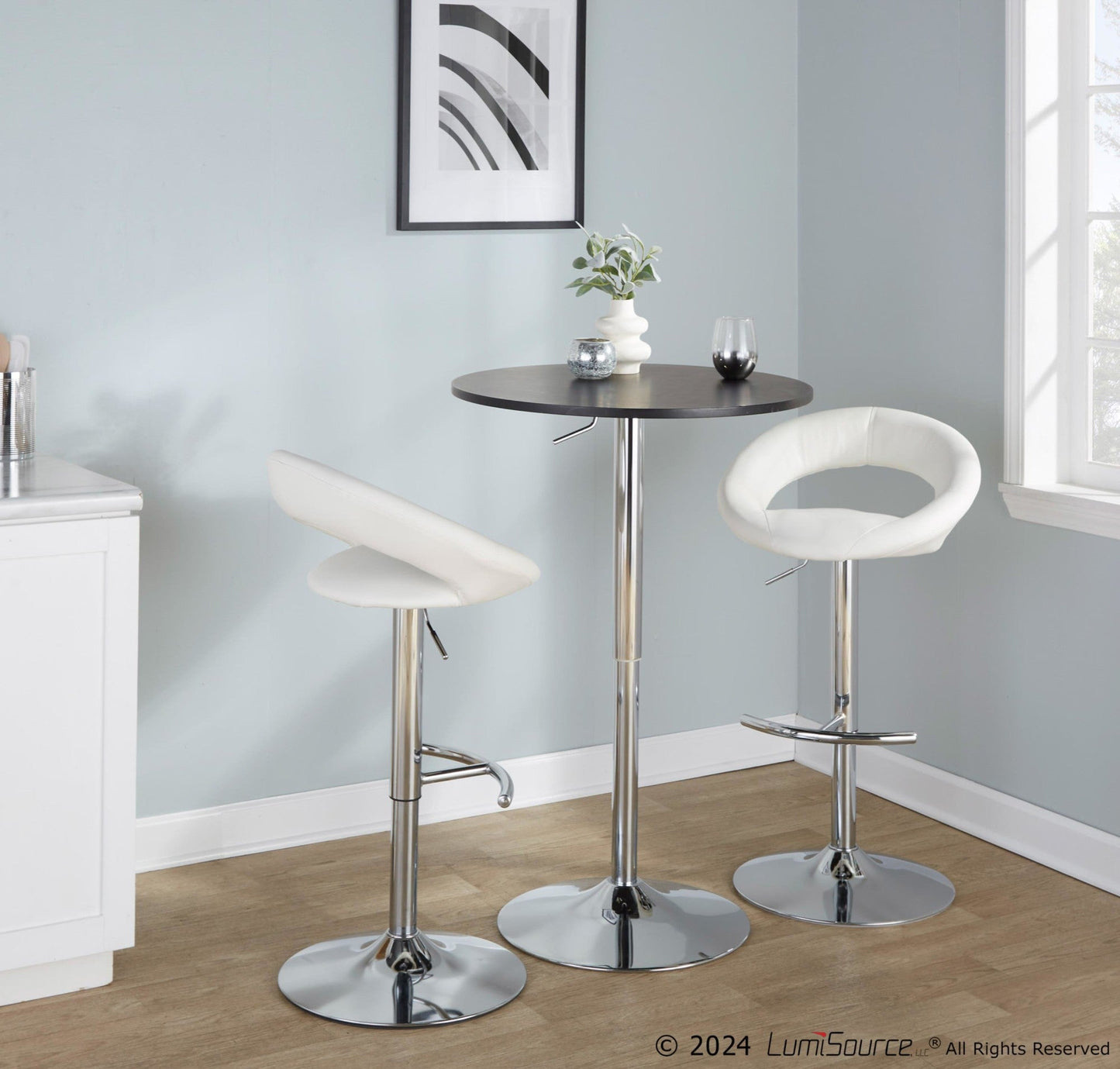 Lumisource Posh Adjustable Barstool - Set of 2