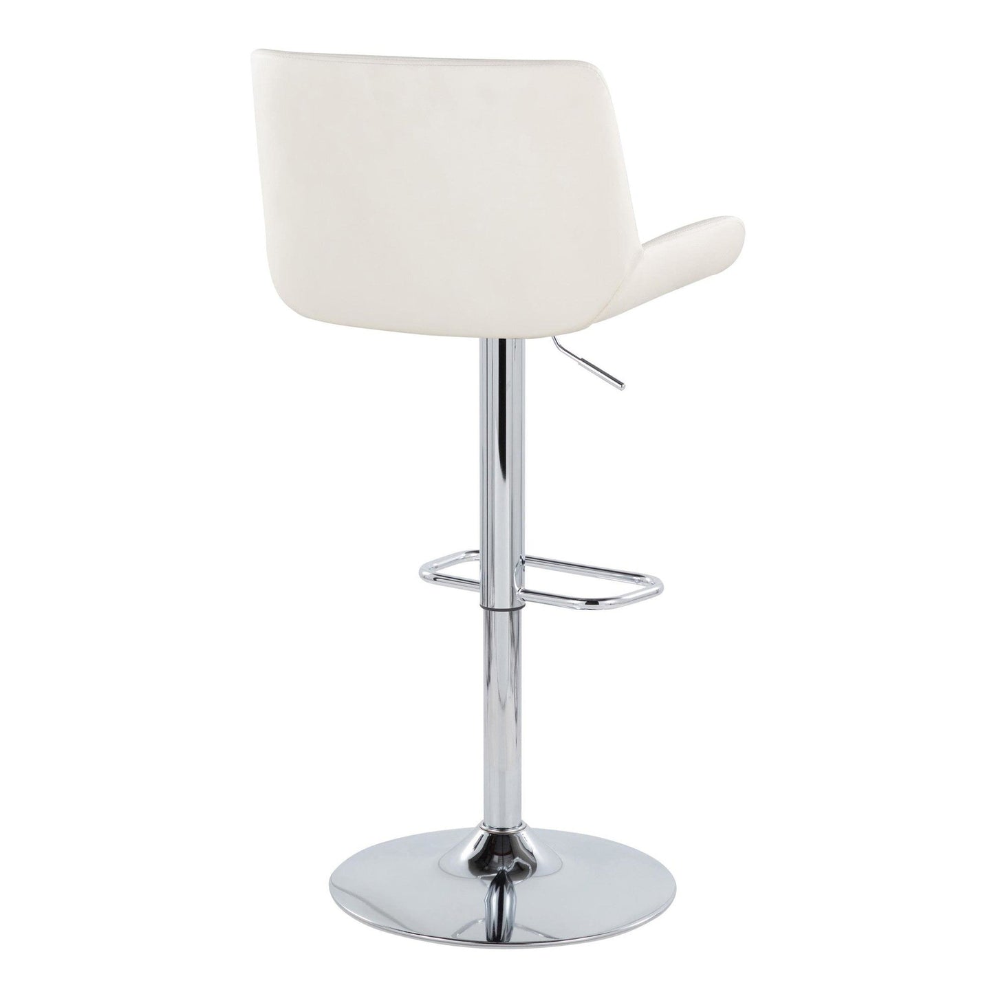 Majestic Office Furniture Upholstered Adjustable Barstool - Set of 2