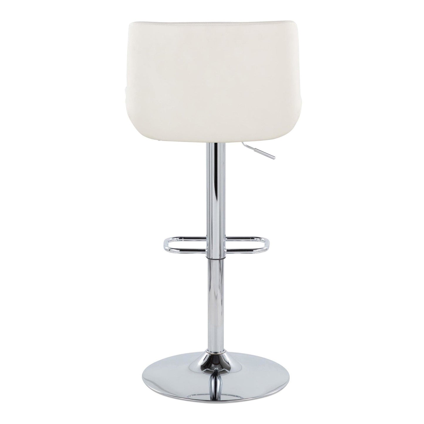 Majestic Office Furniture Upholstered Adjustable Barstool - Set of 2