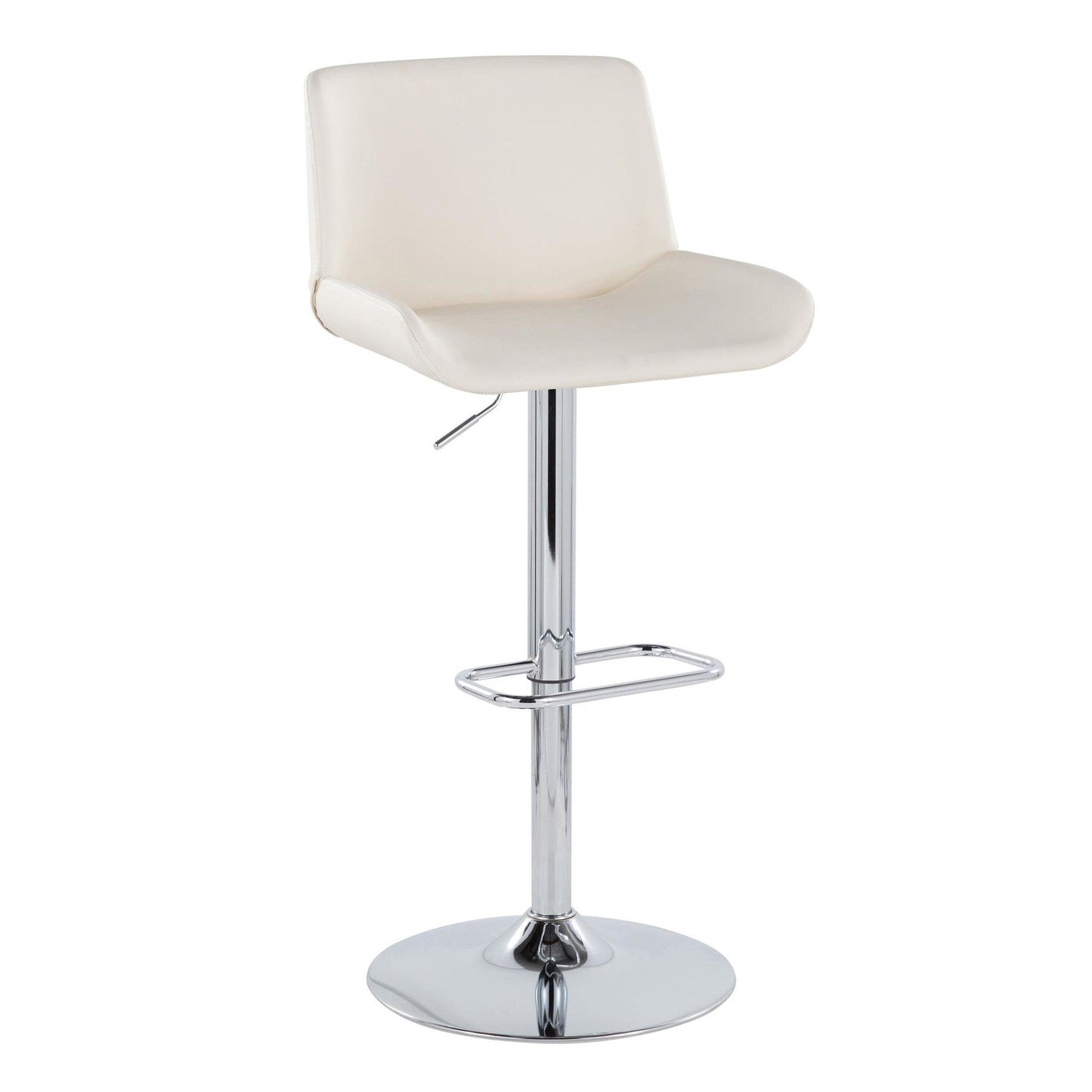 Majestic Office Furniture Upholstered Adjustable Barstool - Set of 2