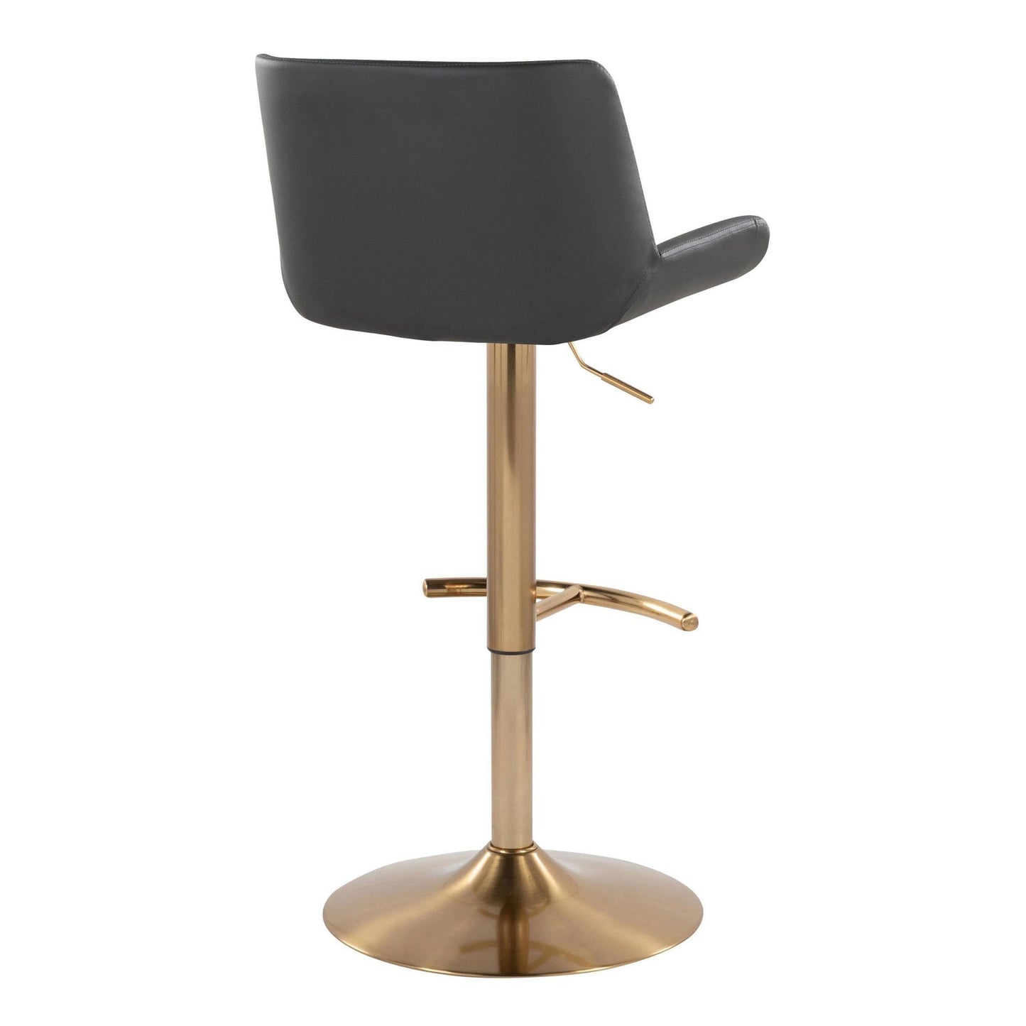 Majestic Office Furniture Upholstered Adjustable Barstool - Set of 2