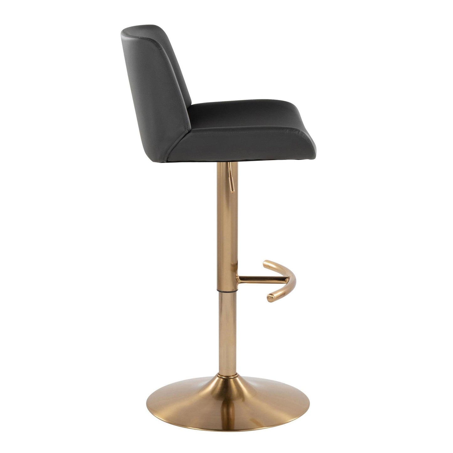 Majestic Office Furniture Upholstered Adjustable Barstool - Set of 2