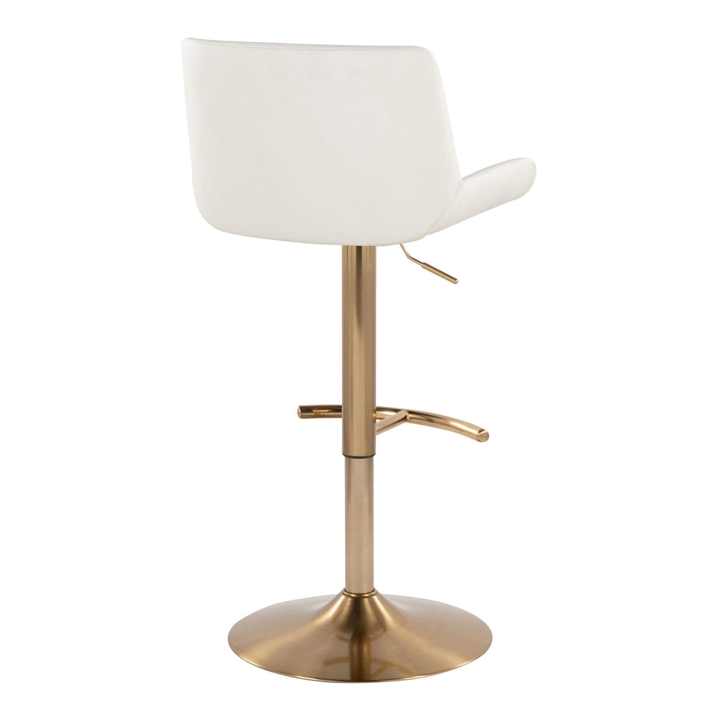 Majestic Office Furniture Upholstered Adjustable Barstool - Set of 2