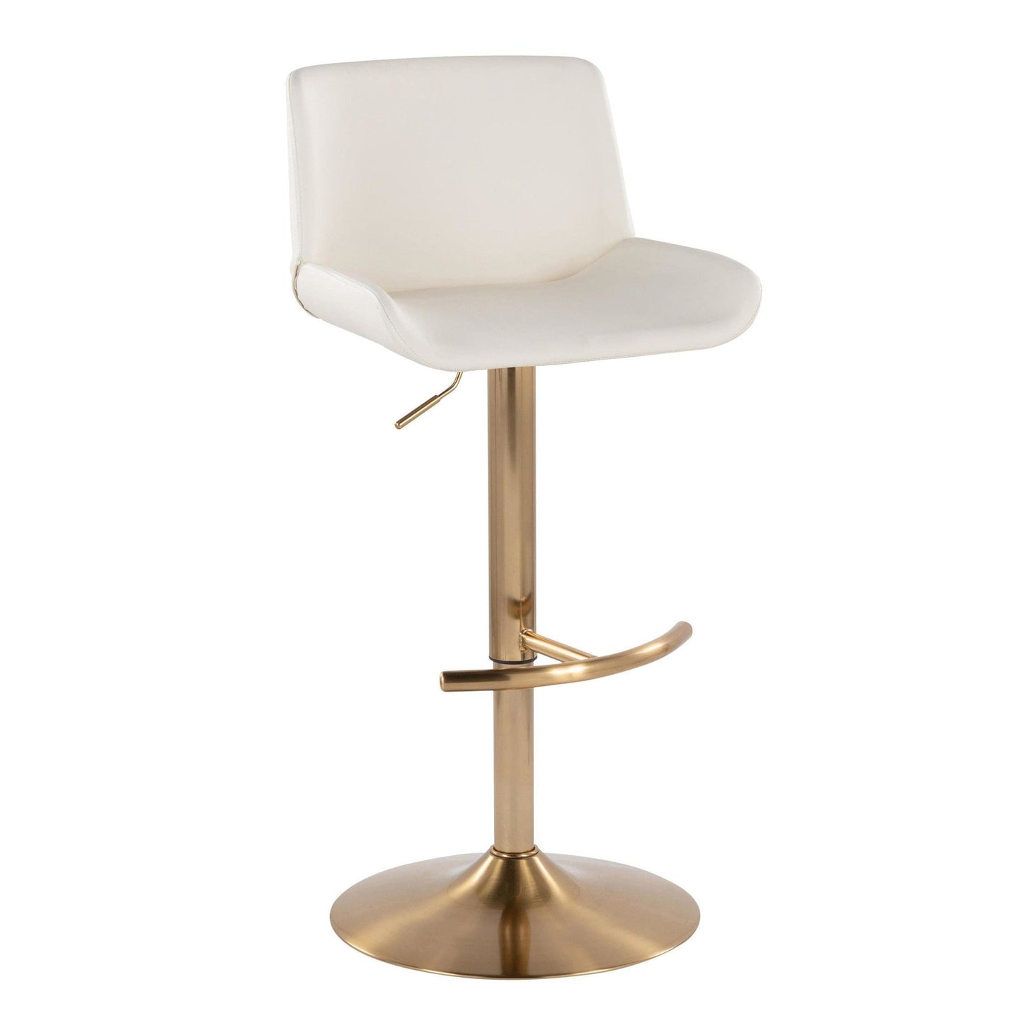 Majestic Office Furniture Upholstered Adjustable Barstool - Set of 2