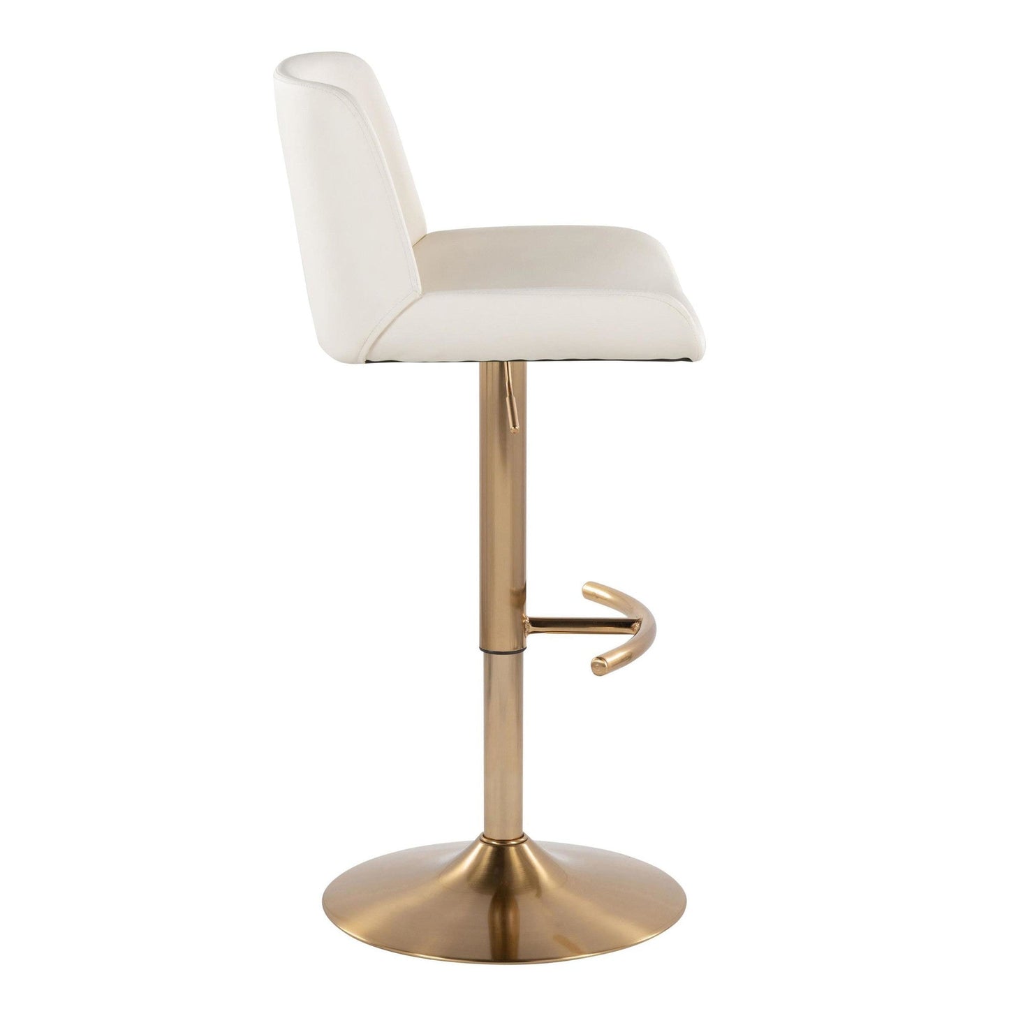 Majestic Office Furniture Upholstered Adjustable Barstool - Set of 2