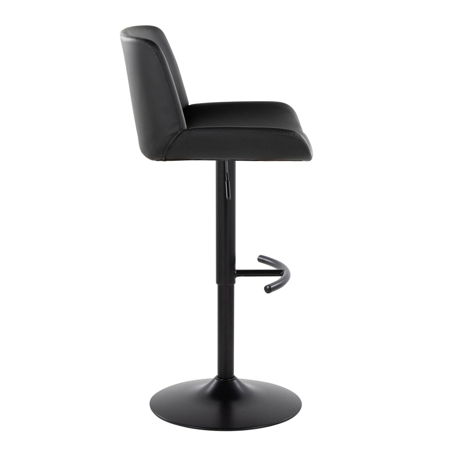 Majestic Office Furniture Upholstered Adjustable Barstool - Set of 2