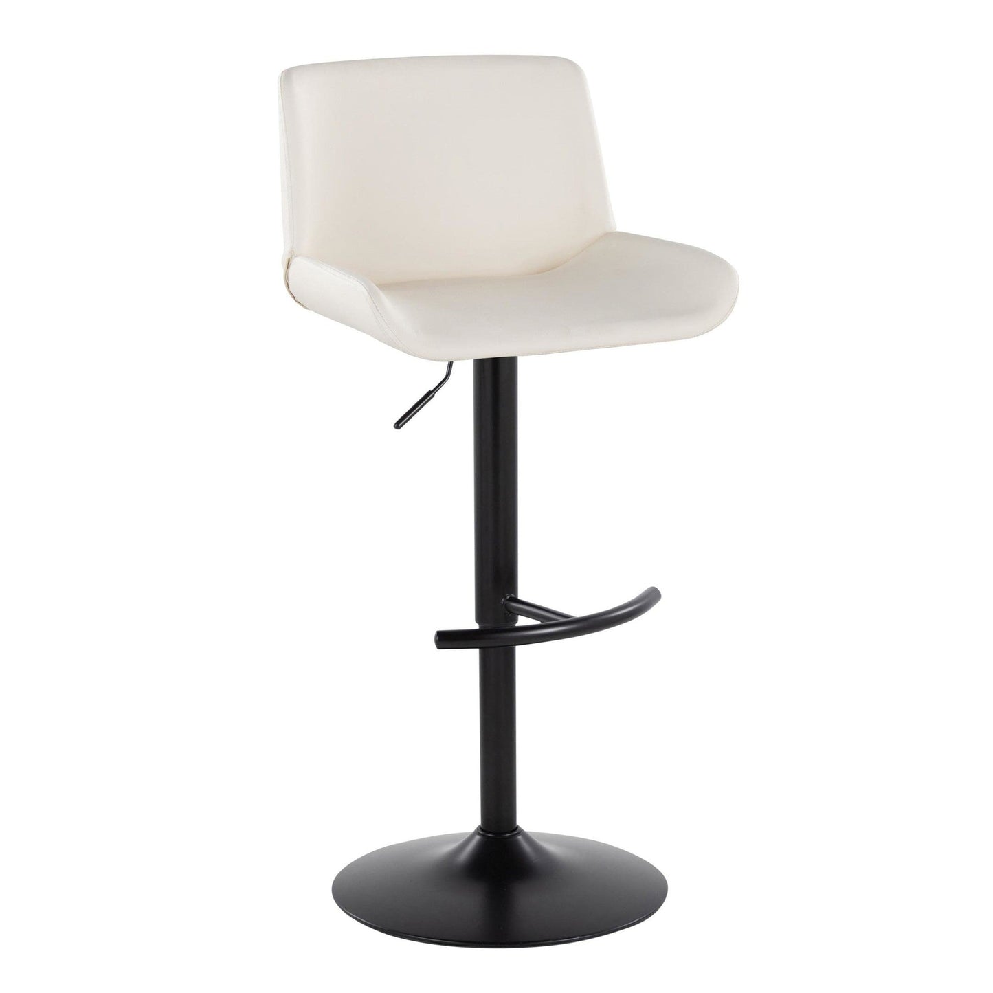 Majestic Office Furniture Upholstered Adjustable Barstool - Set of 2