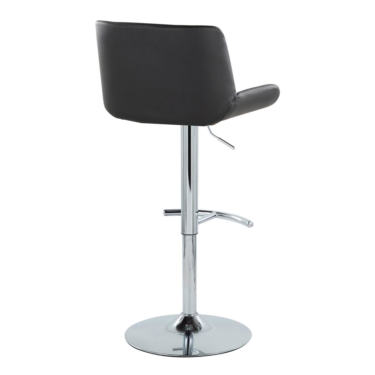 Majestic Office Furniture Upholstered Adjustable Barstool - Set of 2
