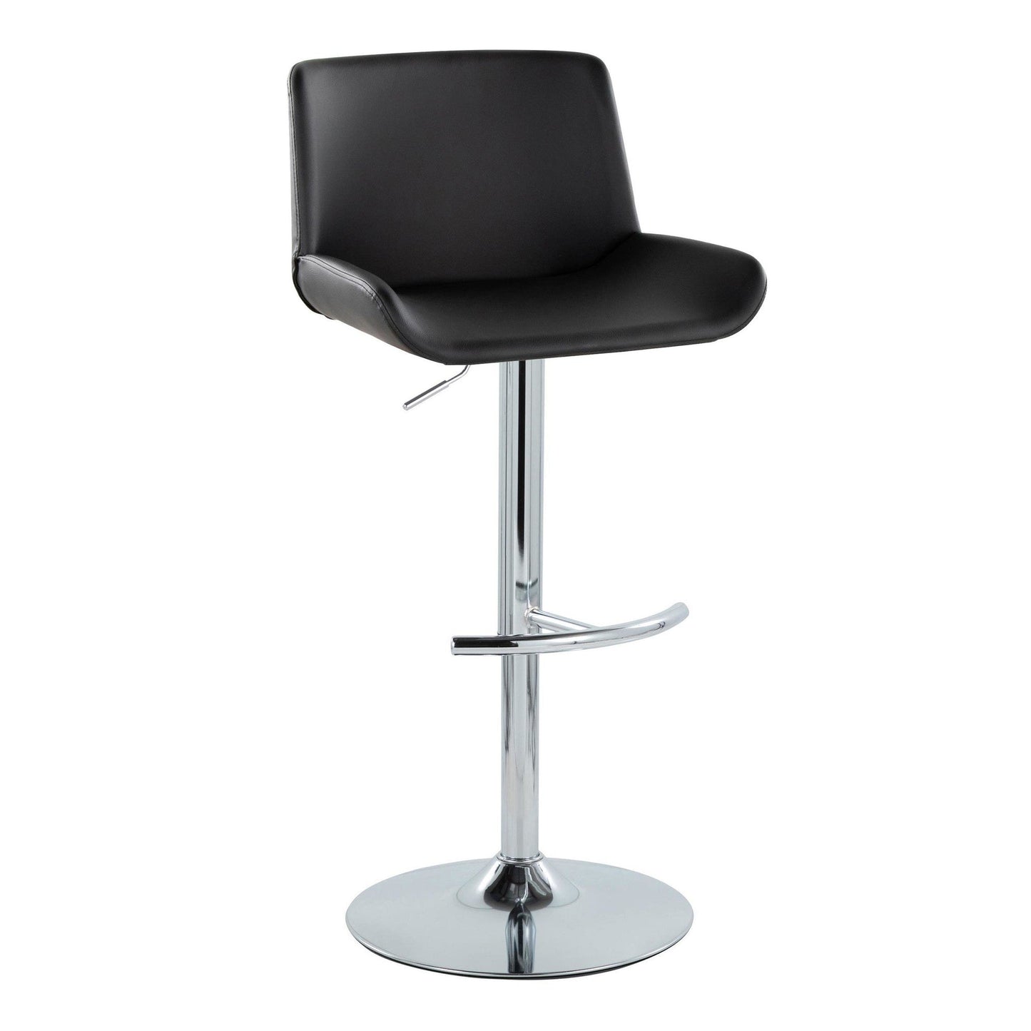 Majestic Office Furniture Upholstered Adjustable Barstool - Set of 2