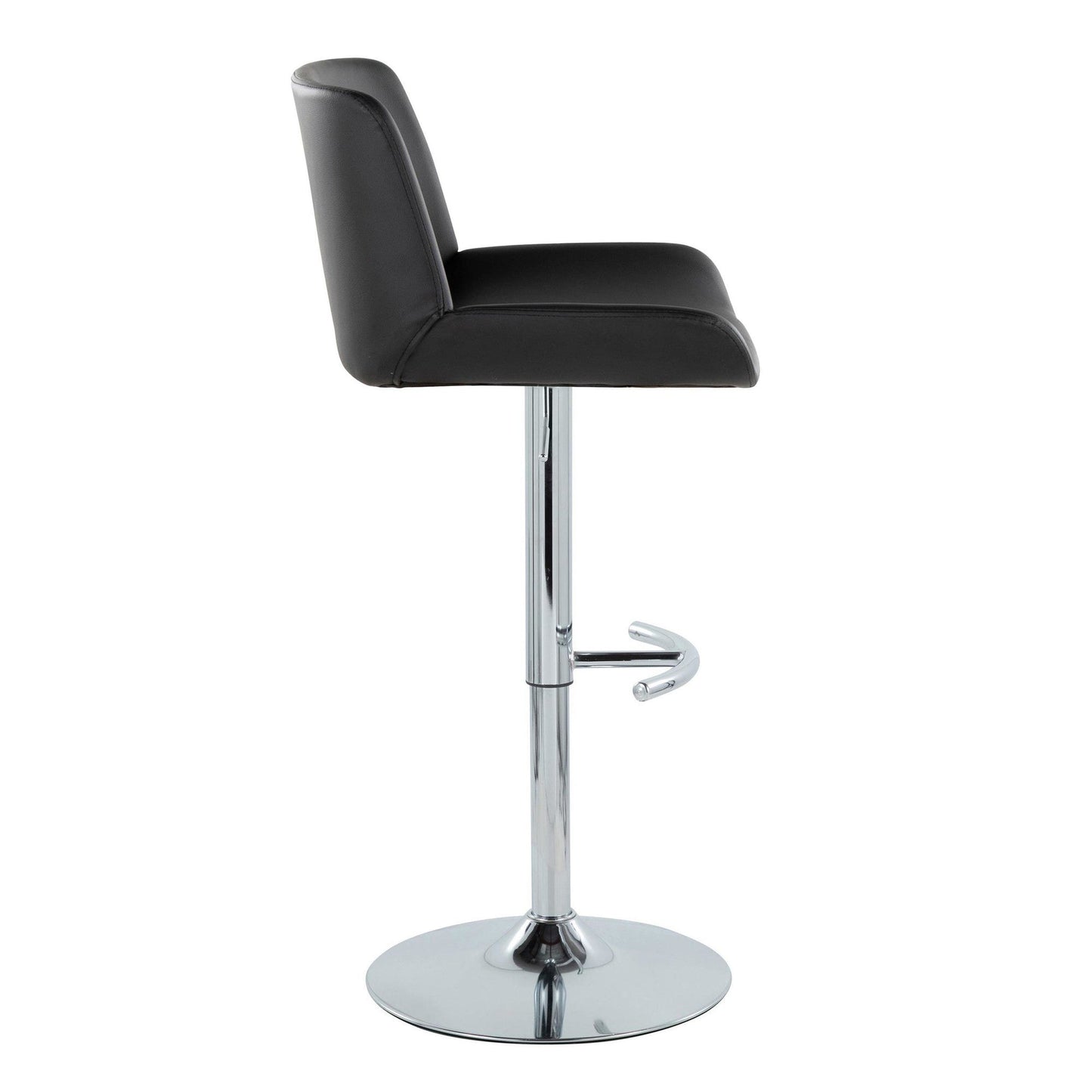 Majestic Office Furniture Upholstered Adjustable Barstool - Set of 2