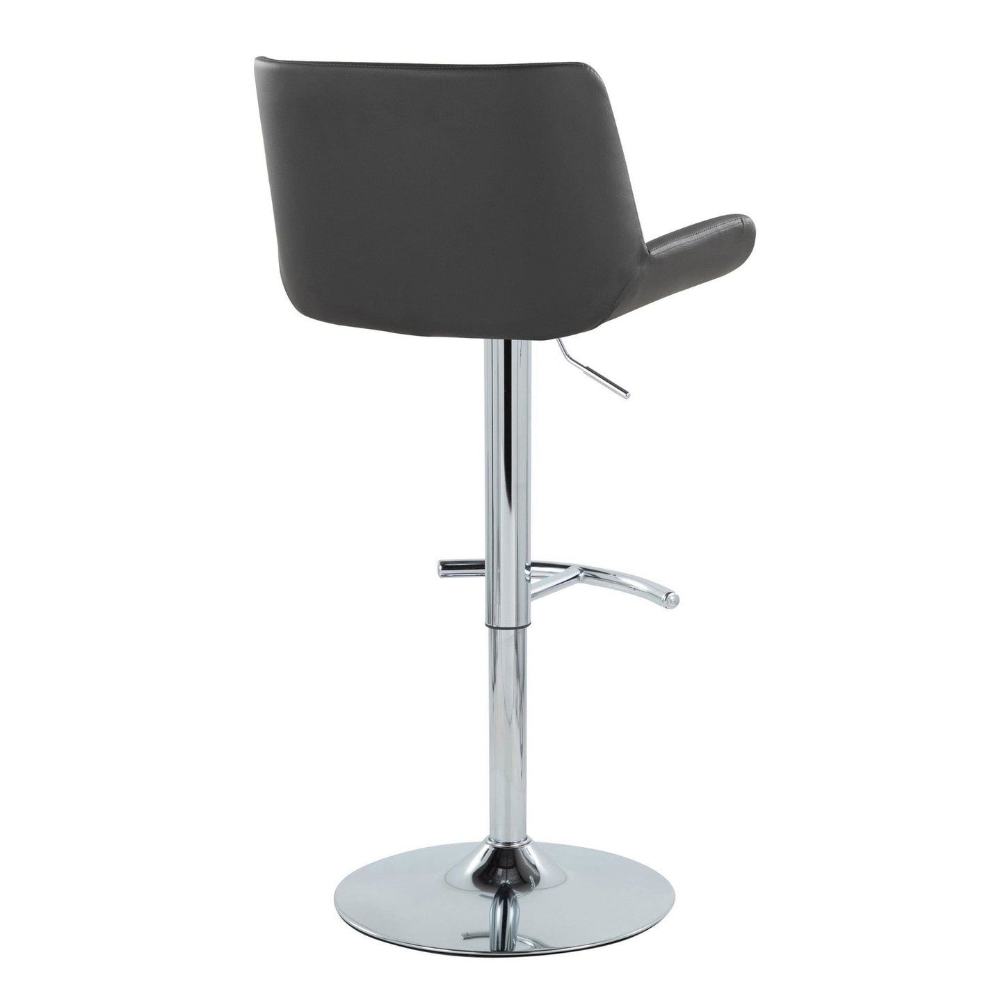 Majestic Office Furniture Upholstered Adjustable Barstool - Set of 2