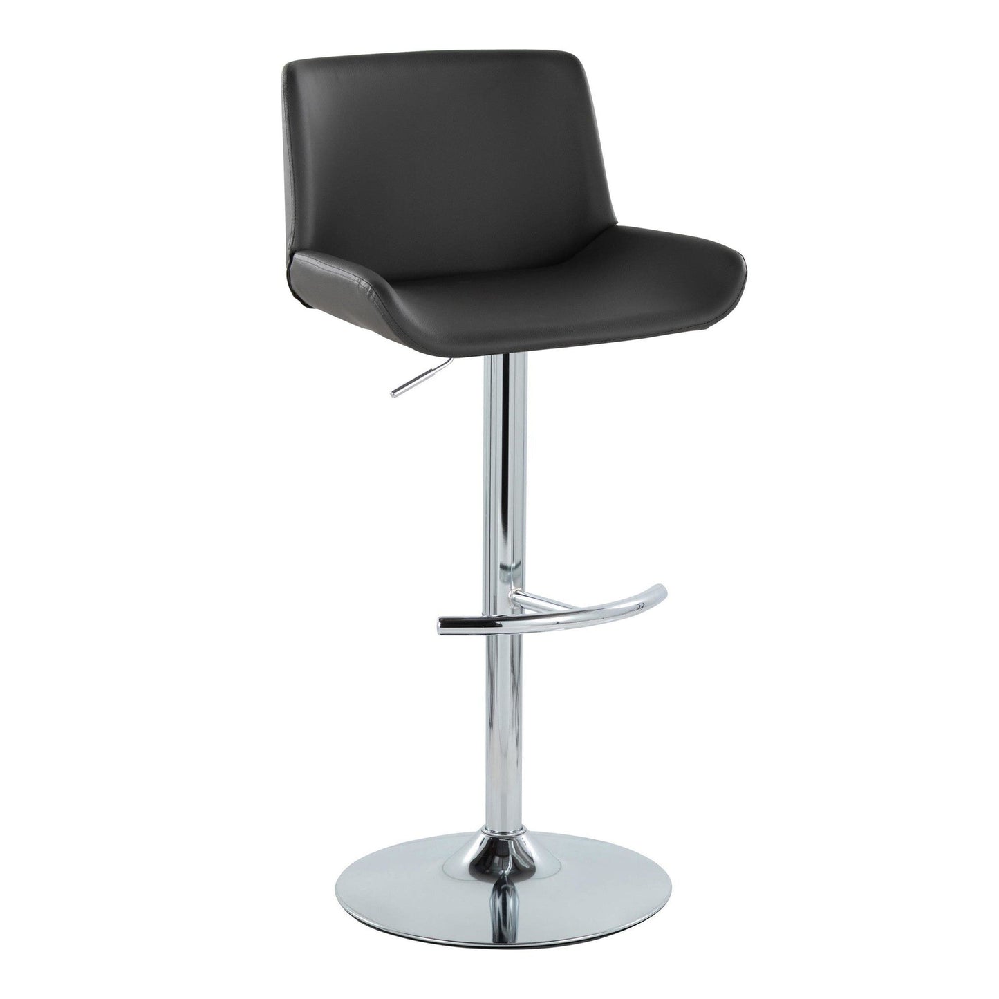 Majestic Office Furniture Upholstered Adjustable Barstool - Set of 2